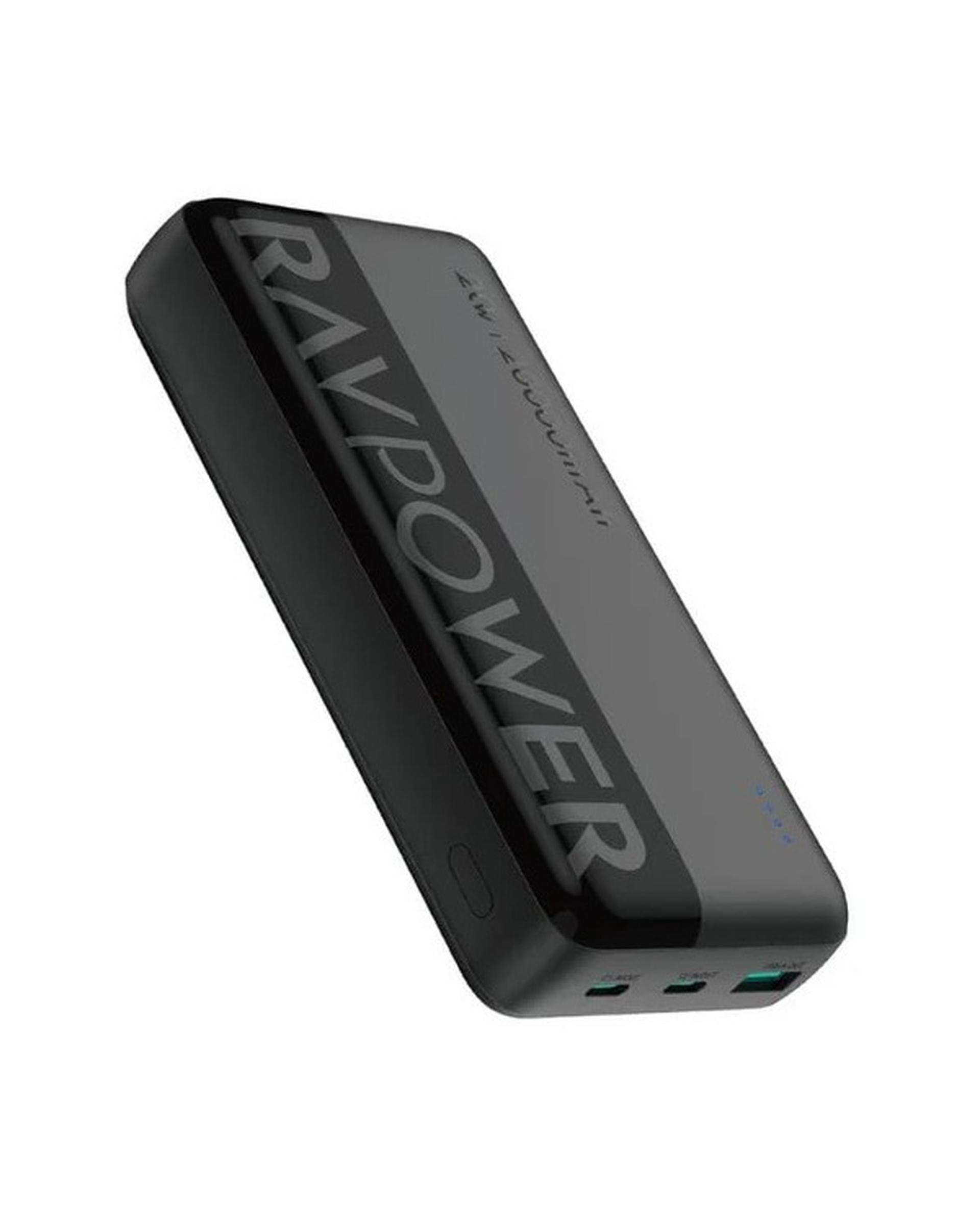 پاور بانک راوپاورravpower مدل RP-PB1229 ظرفیت ۲۰۰۰۰ میلی آمپر ساعت