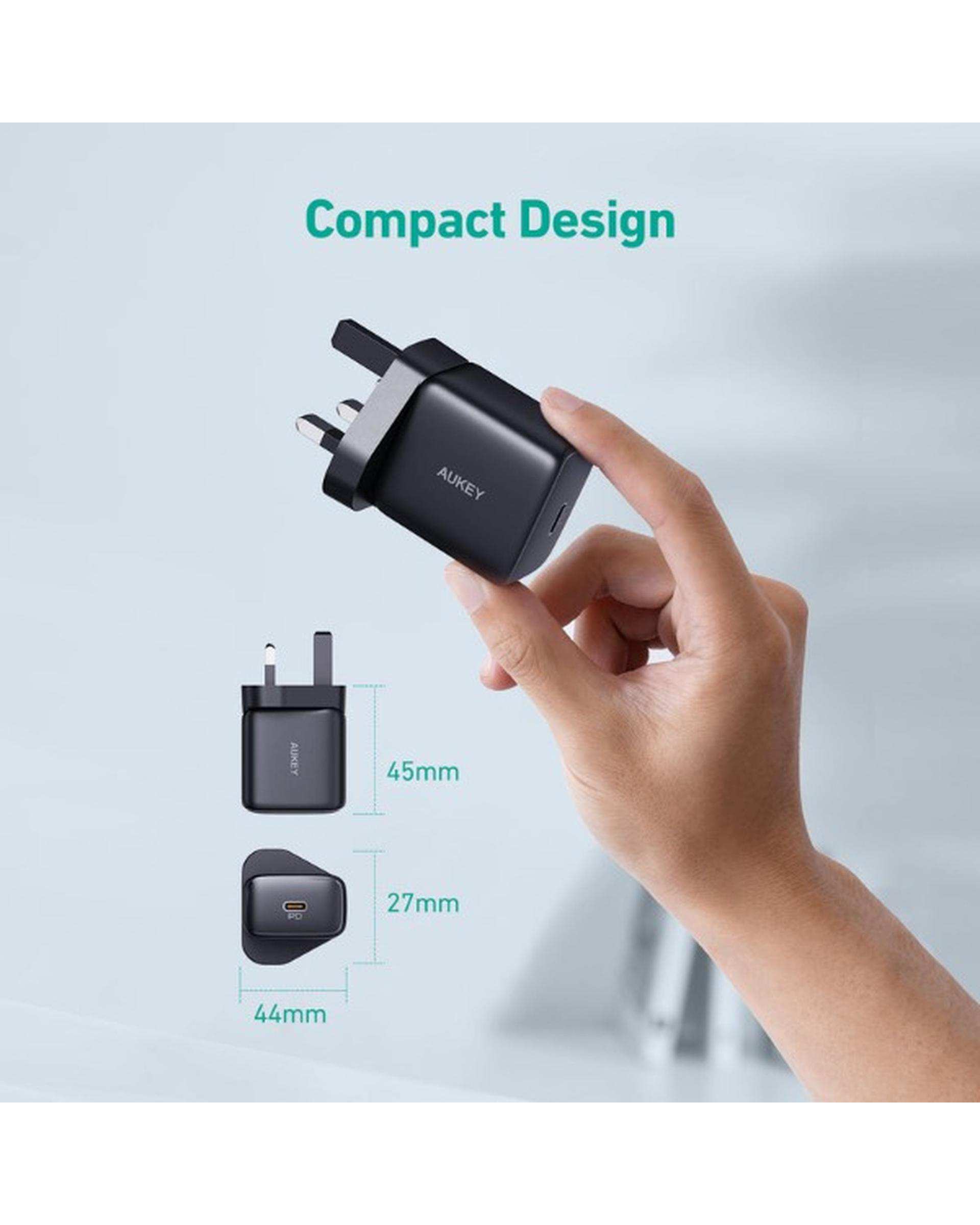 شارژر دیواری 25 وات آئوکی Aukey مدل PA-R1A