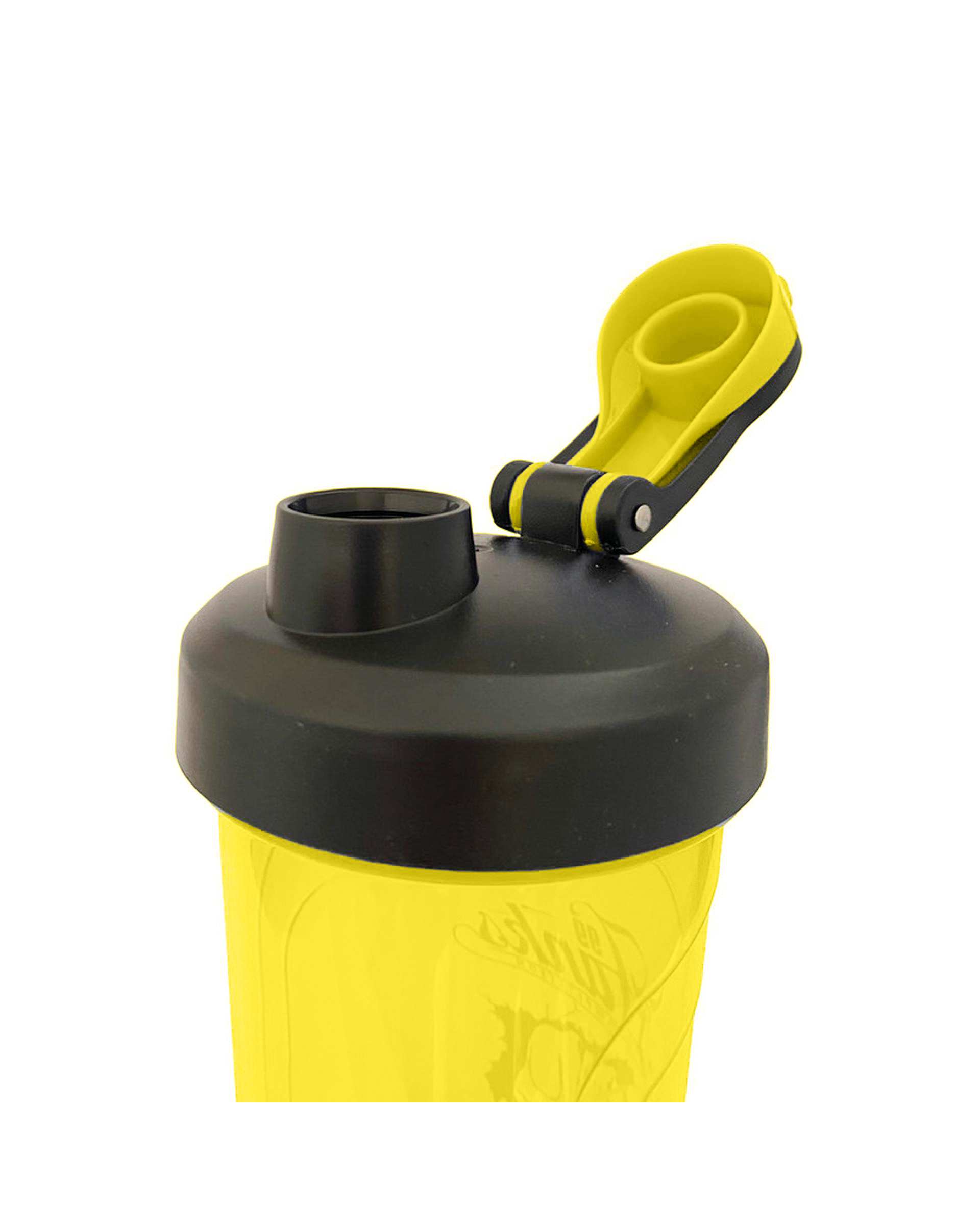 شیکر ورزشی یک تکه پاور کد F55 گنجایش 0.9 لیتر زرد
