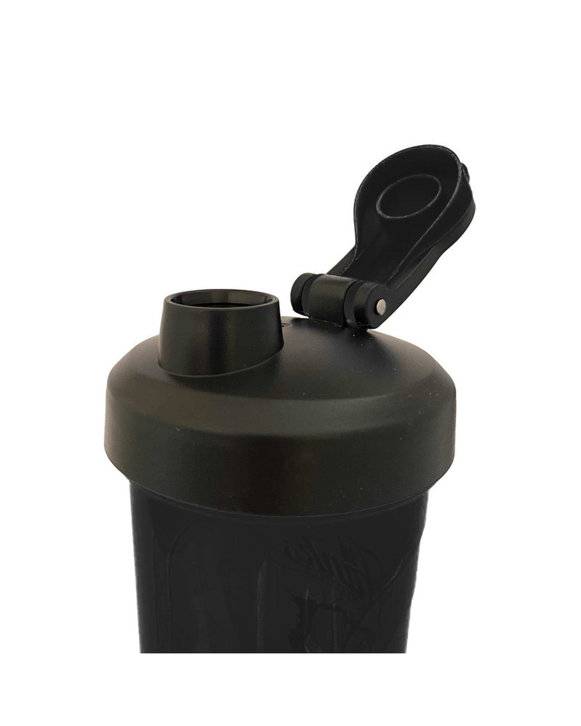 شیکر ورزشی یک تکه پاور کد F55 گنجایش 0.9 لیتر مشکی