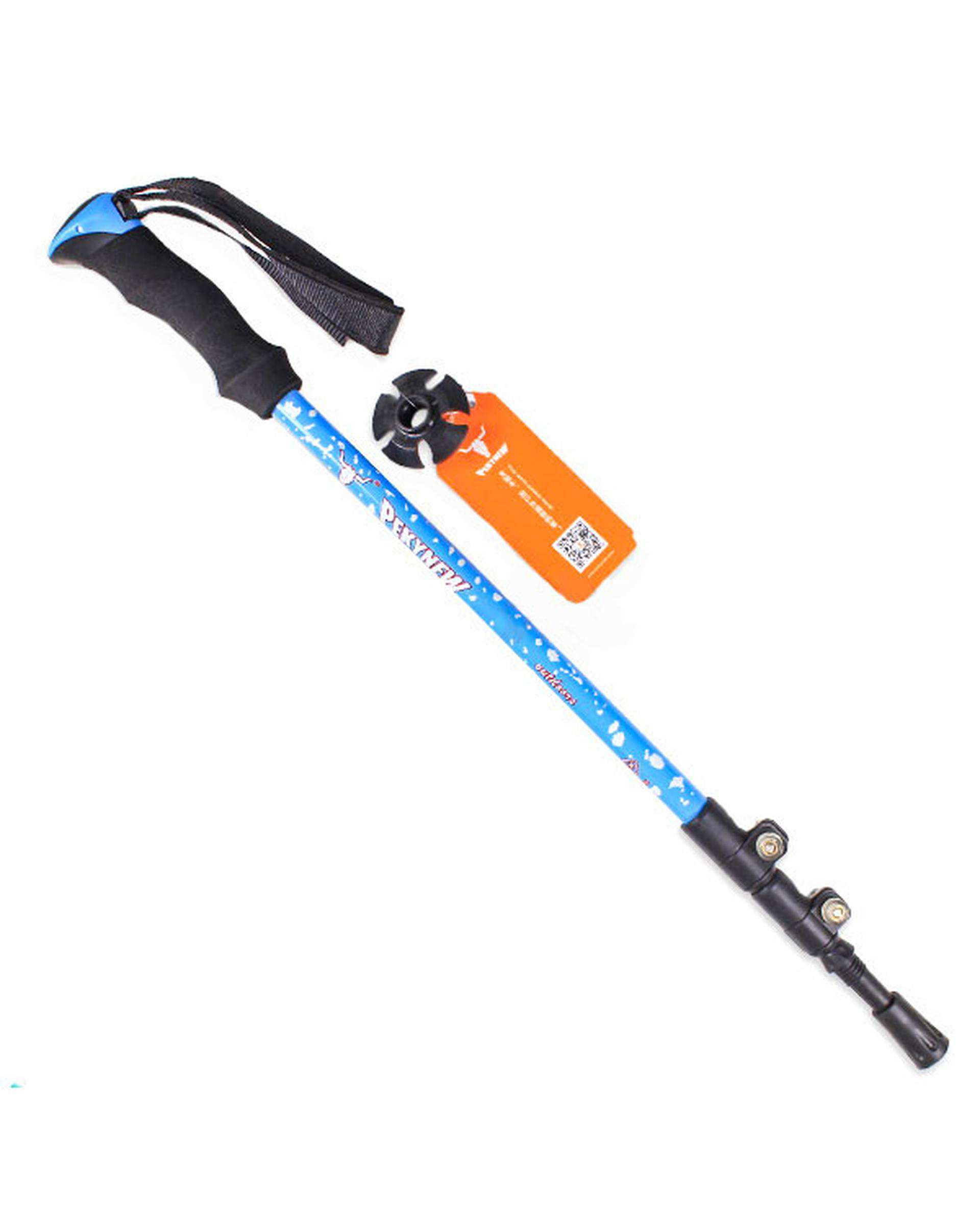 عصای کوهنوردی آبی متالیک پکینیو مدل Climbing stick بسته 2 عددی