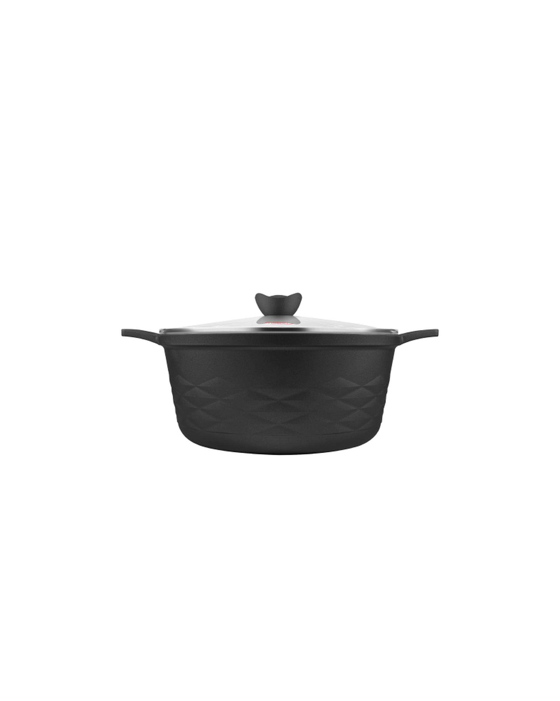 سرویس قابلمه 8 پارچه گرانیت مشکی نالینو Nalino مدل Elita