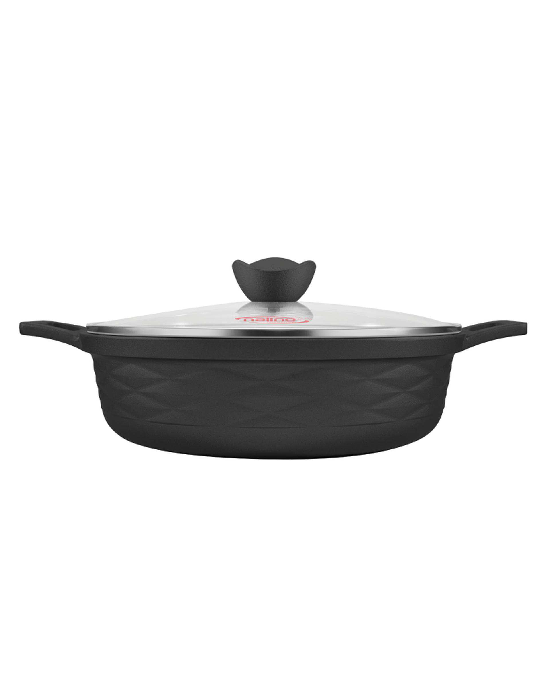 سرویس قابلمه 8 پارچه گرانیت مشکی نالینو Nalino مدل Elita