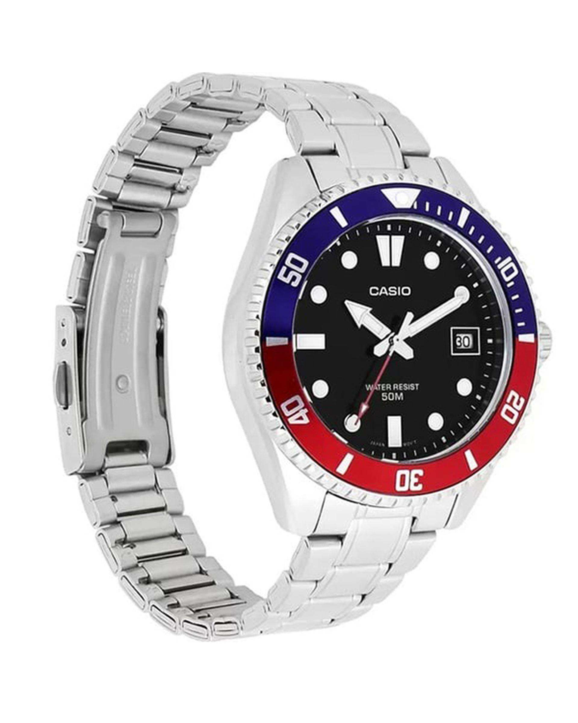 ساعت مچی مردانه عقربه ای کاسیو Casio مدل MDV-10D-1A3VDF
