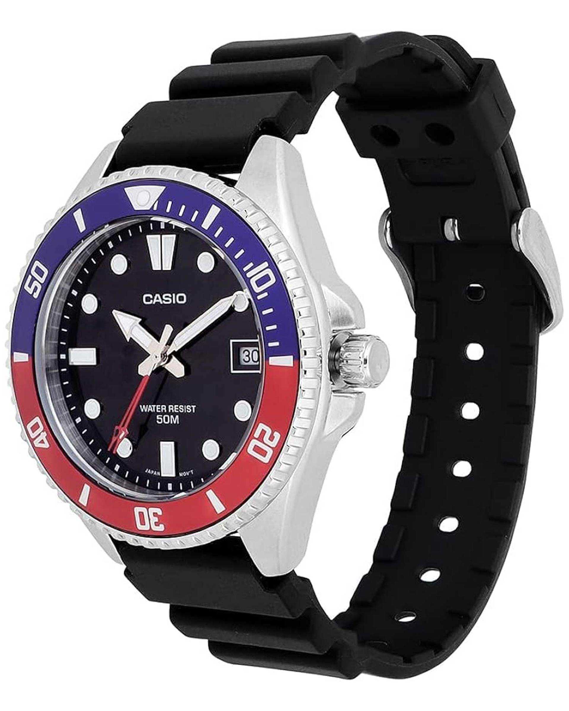 ساعت مچی مردانه عقربه ای کاسیو Casio مدل MDV-10-1A2VDF