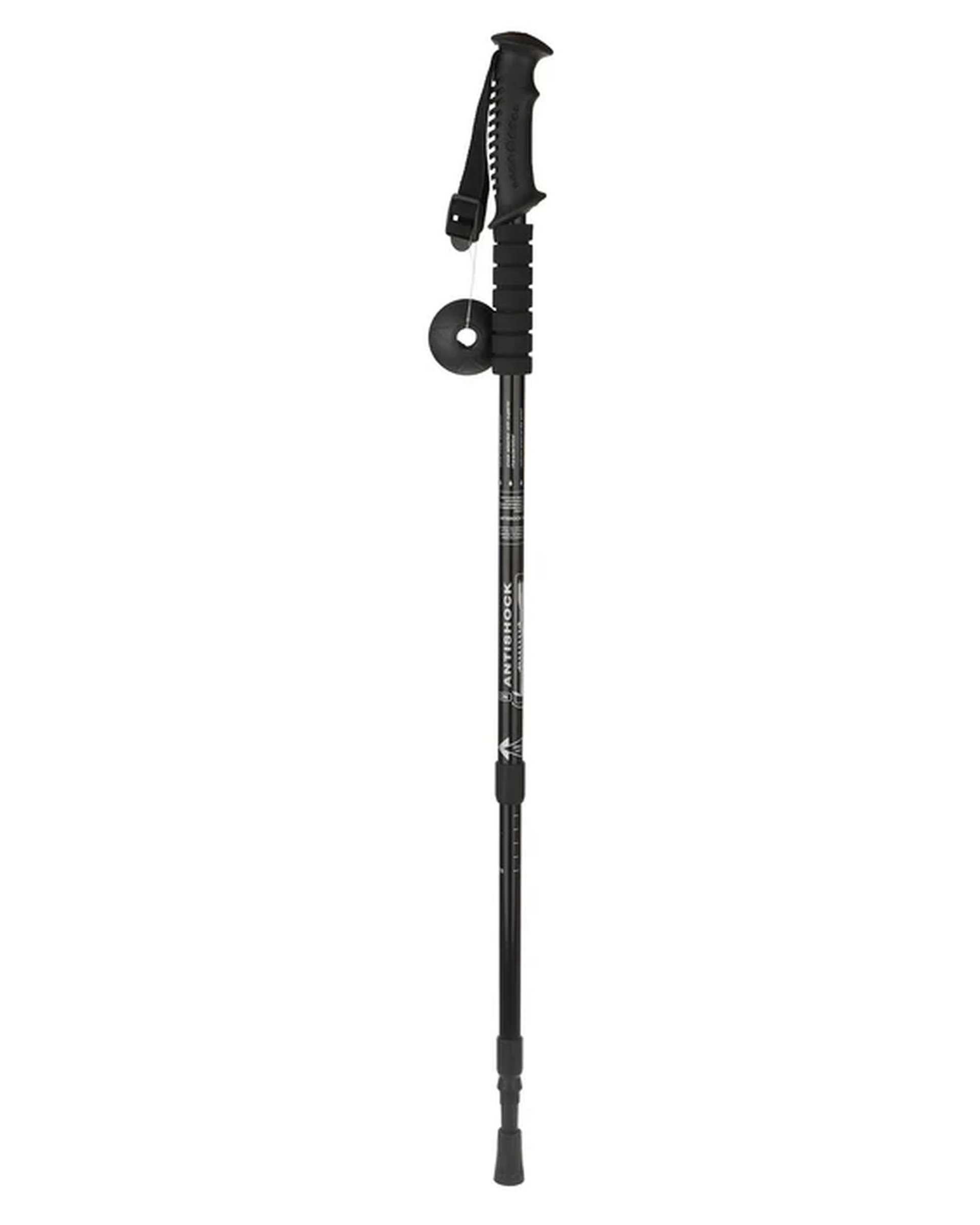 عصای کوهنوردی آنتی شوک مشکی براق مدل T-01