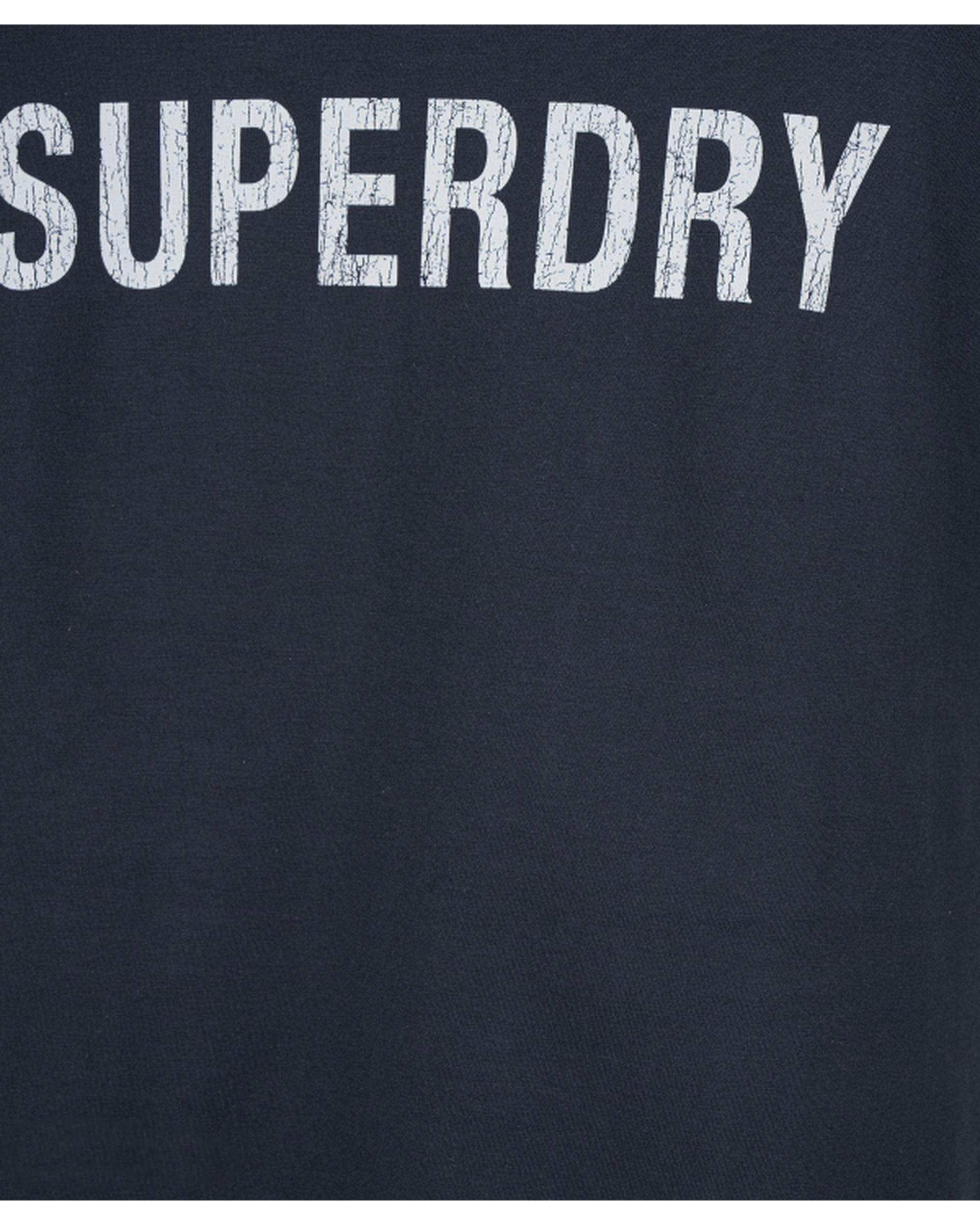 تی شرت زنانه اورسایز سرمه ای سوپردرای Superdry کد W10S52103N