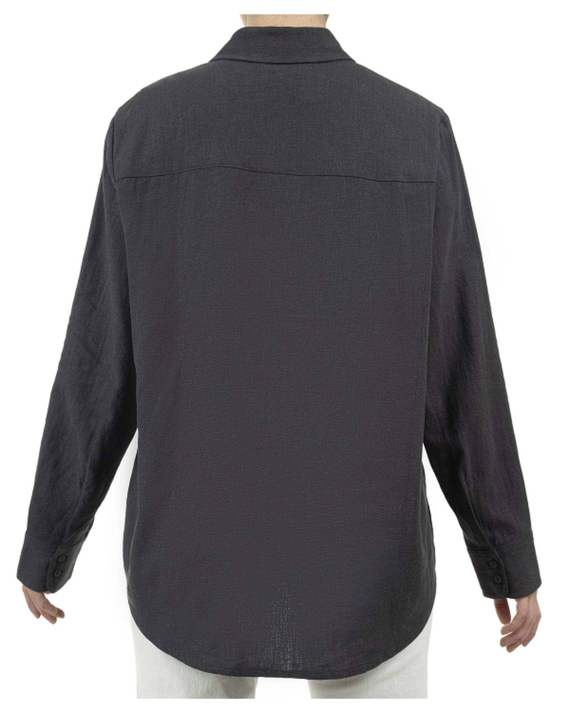 شومیز زنانه لینن زغالی سوپردرای Superdry کد W13S52902N