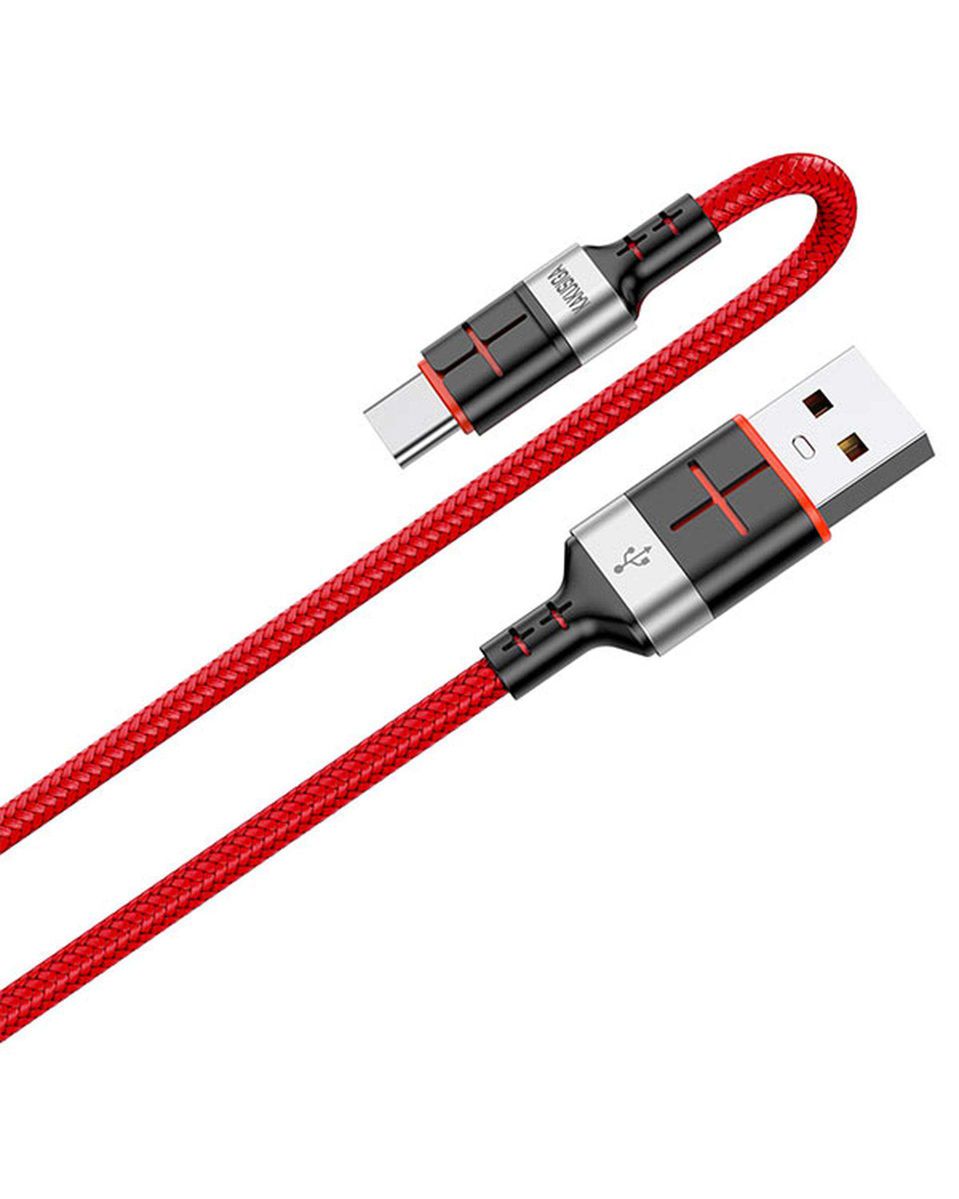 کابل شارژ تایپ سی قرمز کاکوسیگا Kakusiga مدل KSC-696