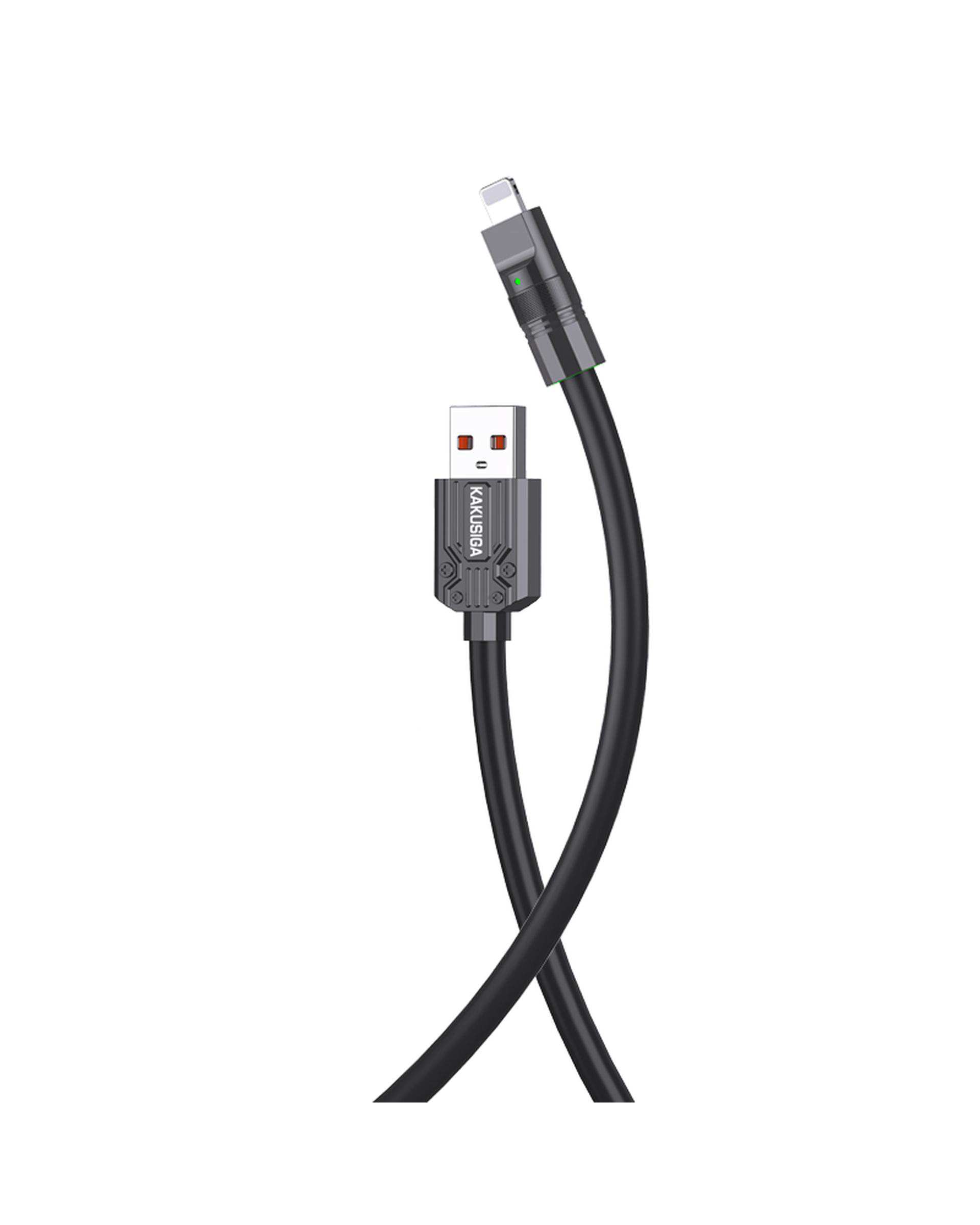 کابل شارژ لایتنینگ مشکی کاکوسیگا Kakusiga مدل KSC-955