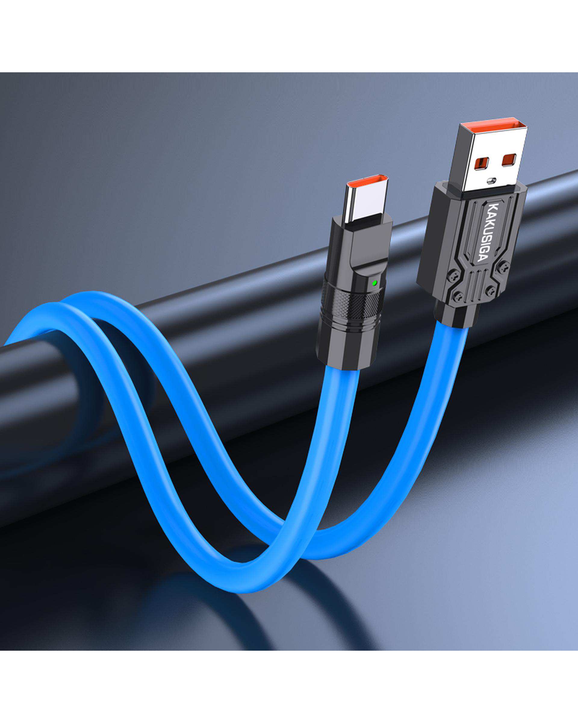 کابل شارژ تایپ سی آبی کاکوسیگا Kakusiga مدل KSC-955