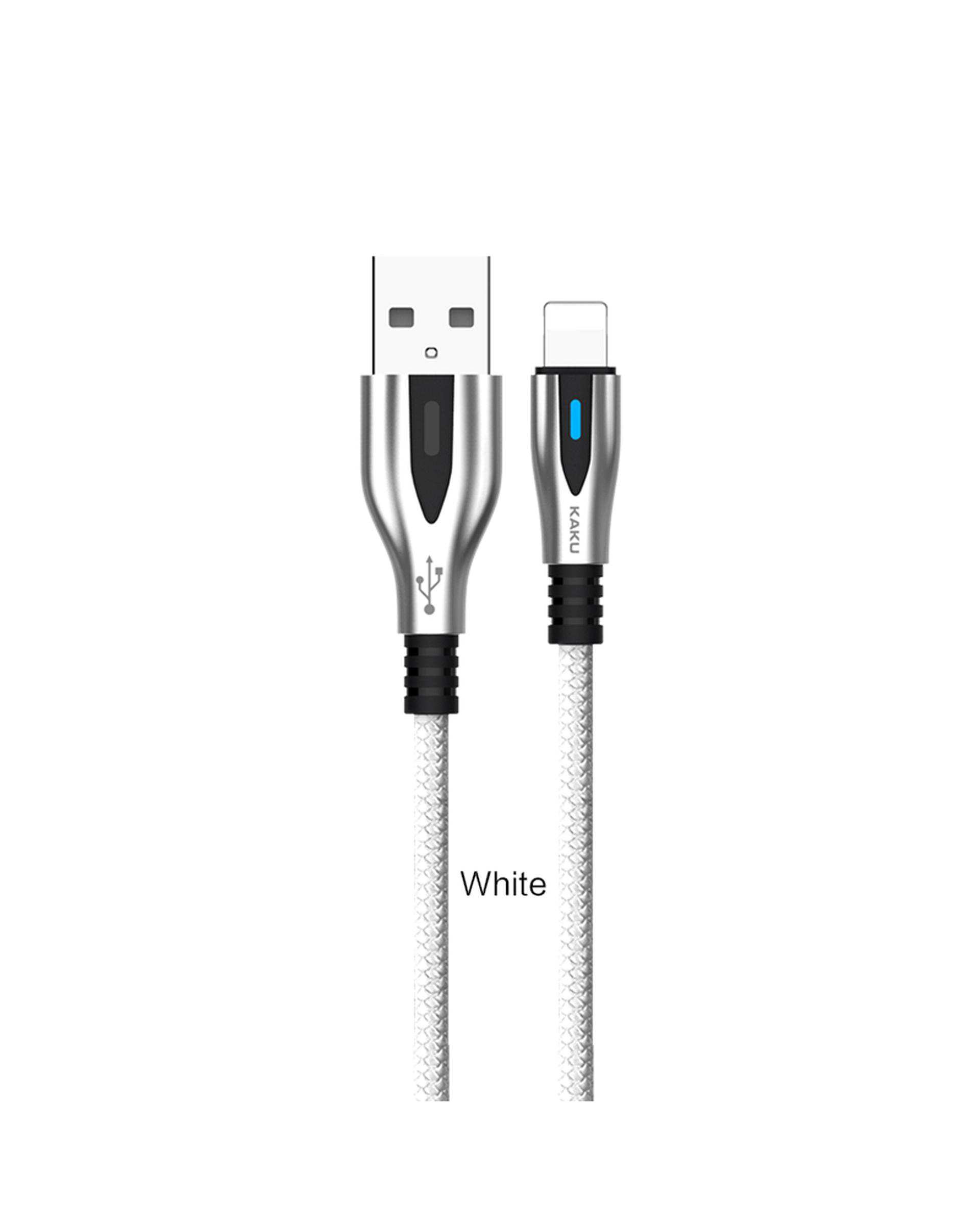 کابل شارژ لایتنینگ سفید کاکوسیگا Kakusiga مدل KSC-097