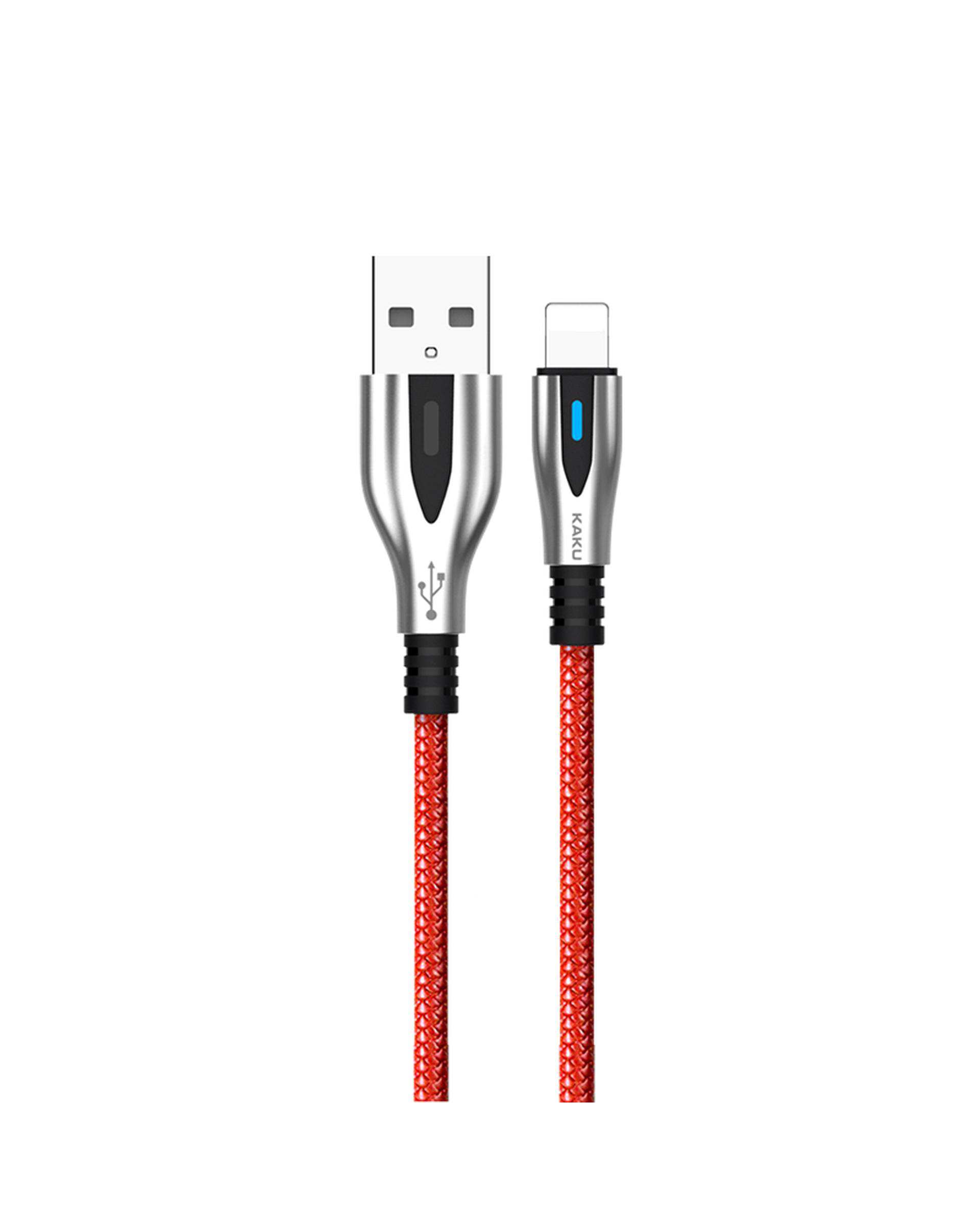 کابل شارژ لایتنینگ قرمز کاکوسیگا Kakusiga مدل KSC-097