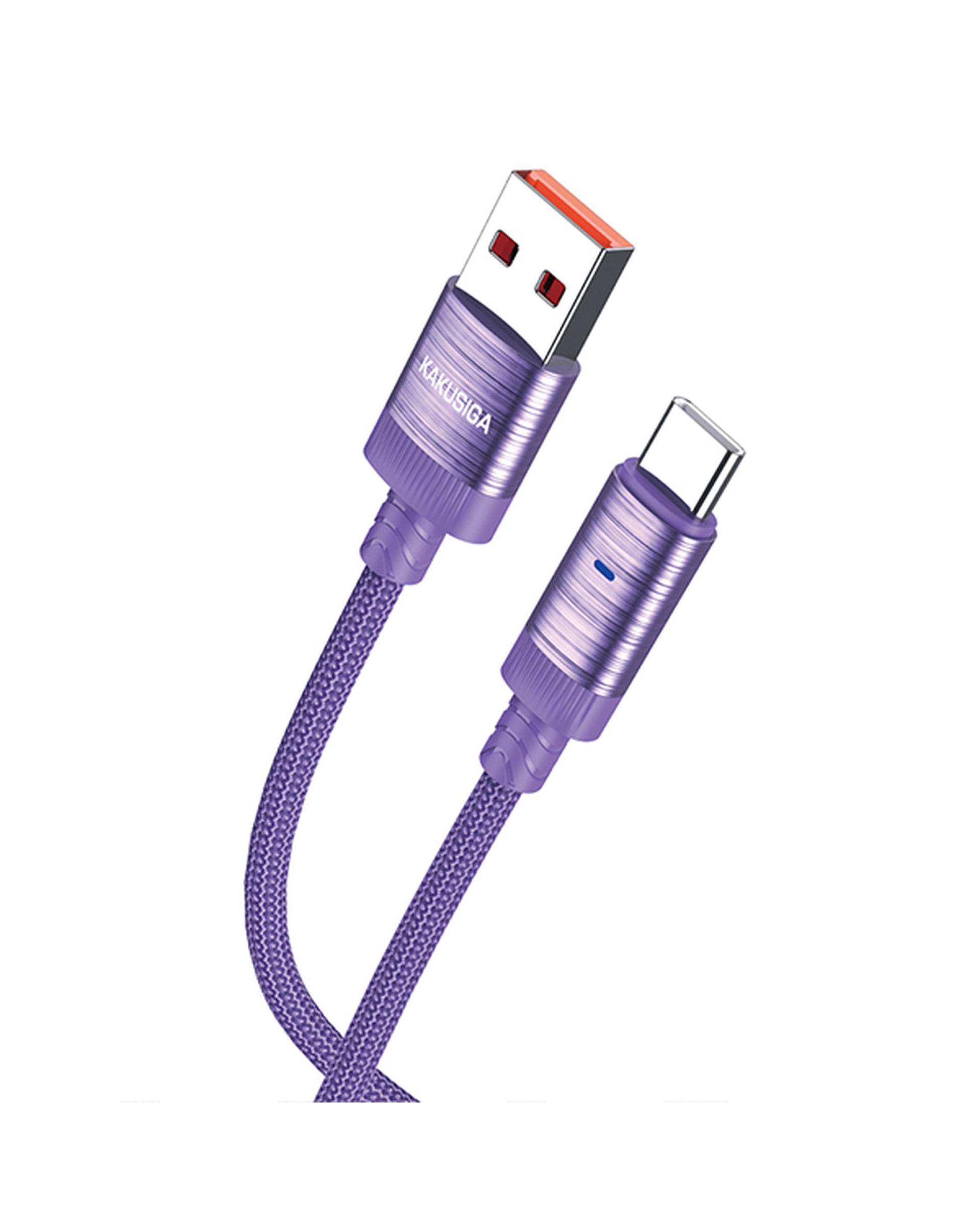 کابل شارژ تایپ سی بنفش کاکوسیگا Kakusiga مدل KSC-972
