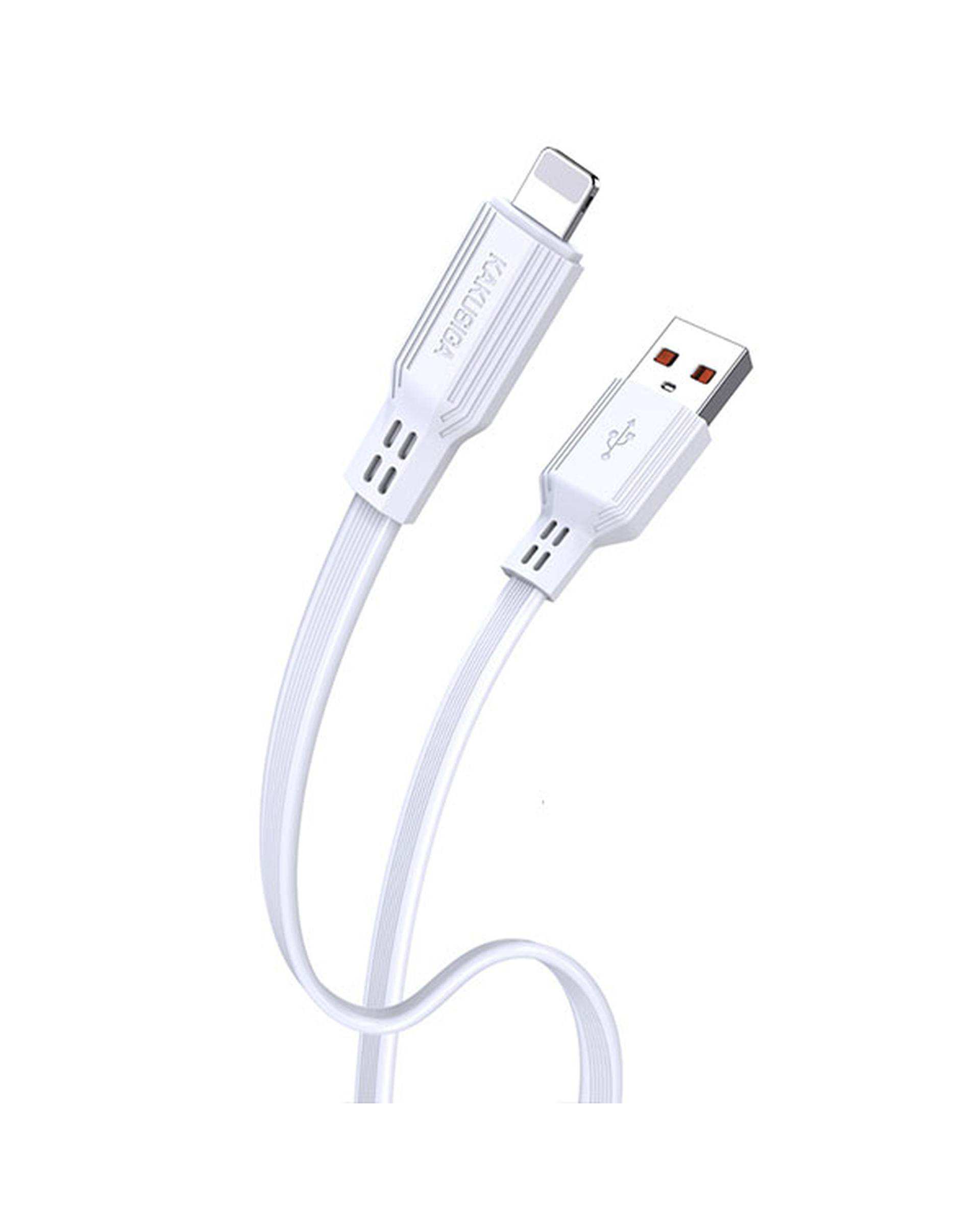 کابل شارژ لایتنینگ سفید کاکوسیگا Kakusiga مدل KSC-808