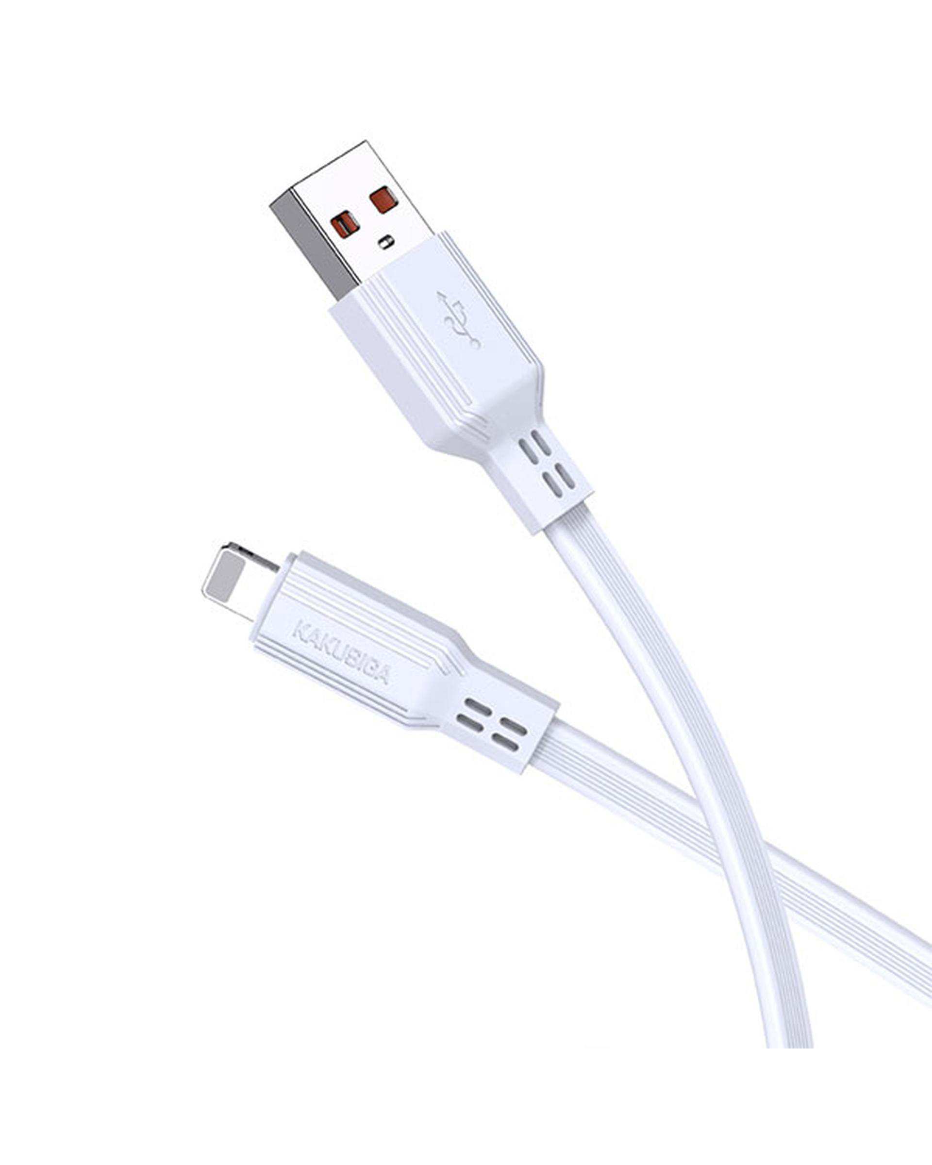 کابل شارژ لایتنینگ سفید کاکوسیگا Kakusiga مدل KSC-808