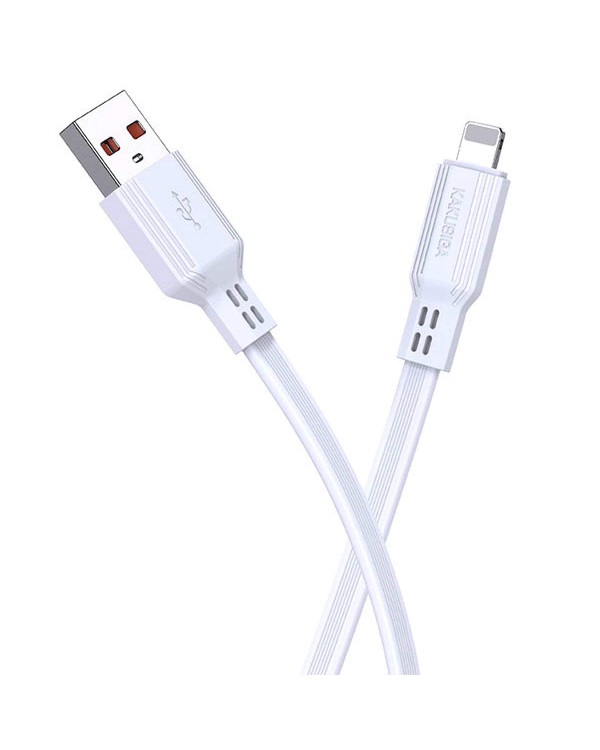 کابل شارژ لایتنینگ سفید کاکوسیگا Kakusiga مدل KSC-808