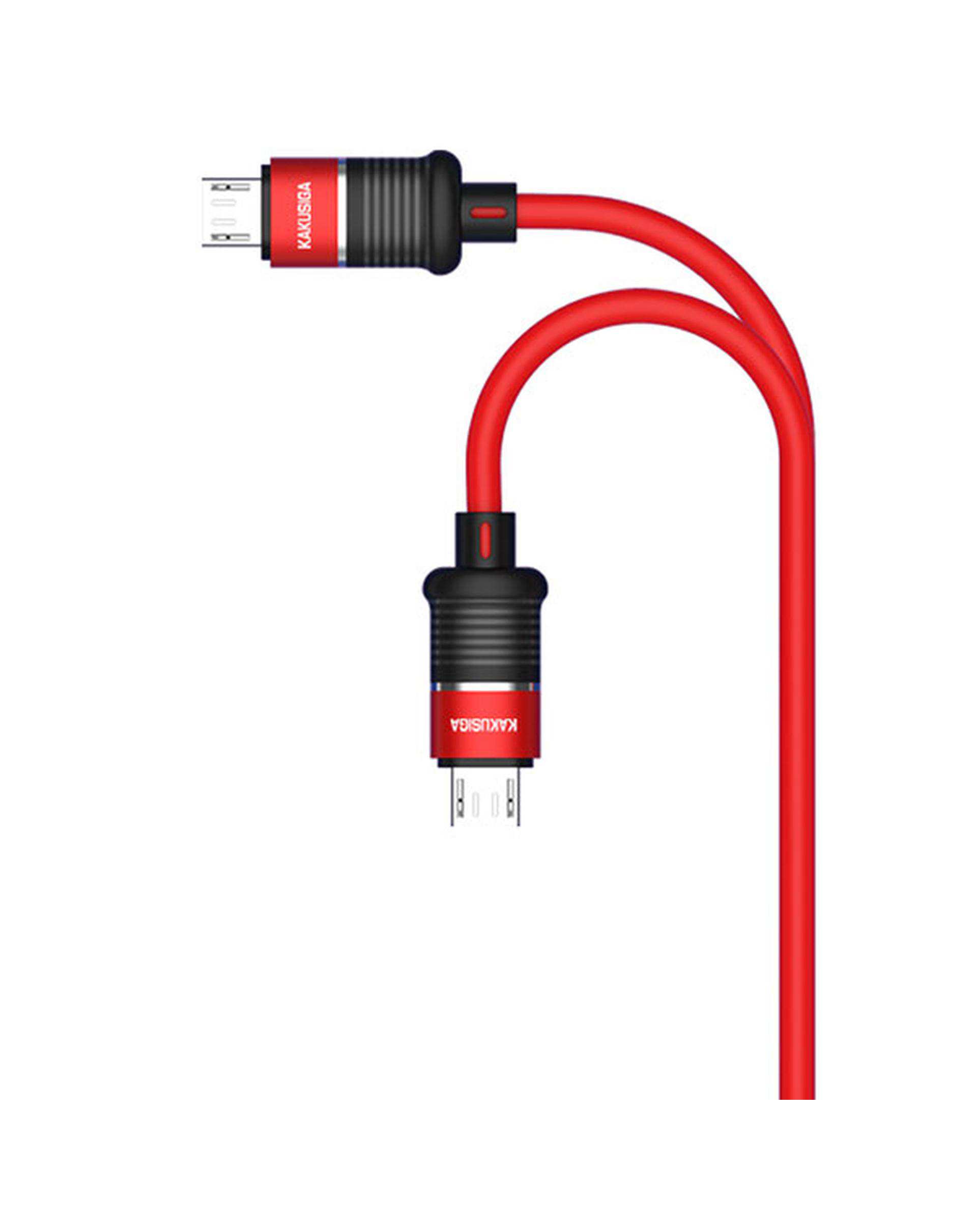 کابل شارژ میکرو قرمز کاکوسیگا Kakusiga مدل KSC-351