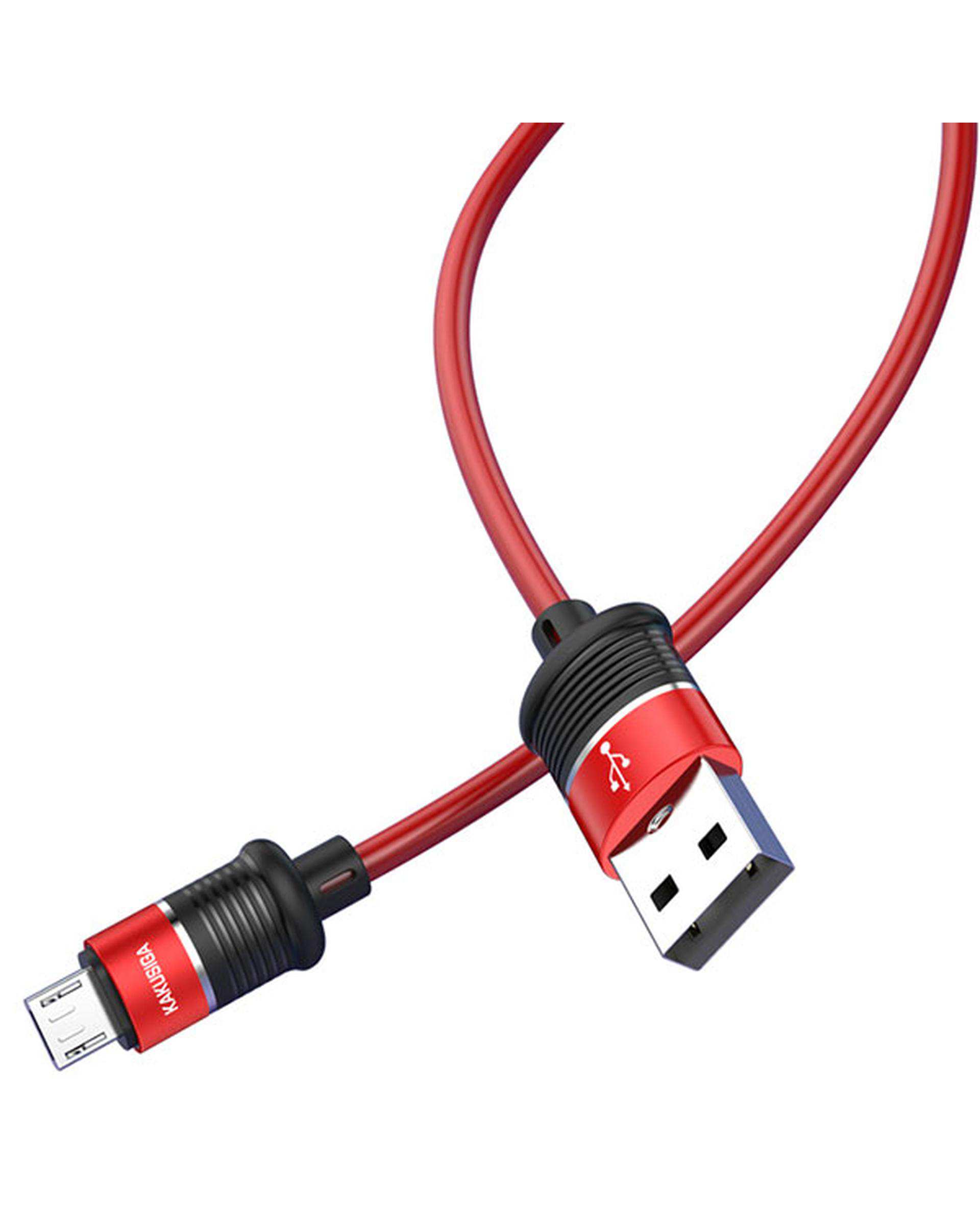 کابل شارژ میکرو قرمز کاکوسیگا Kakusiga مدل KSC-351