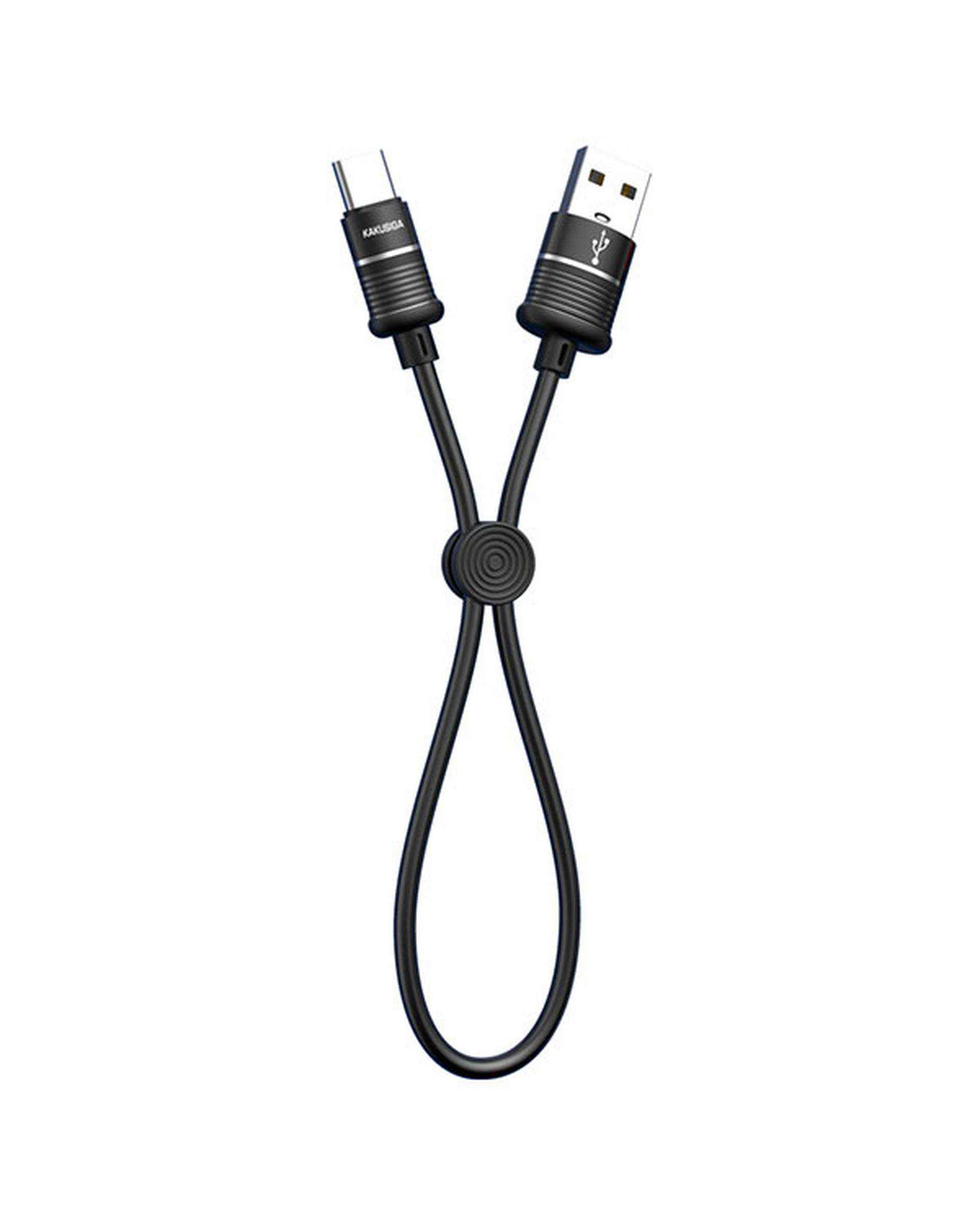 کابل شارژ تایپ سی مشکی کاکوسیگا Kakusiga مدل KSC-351