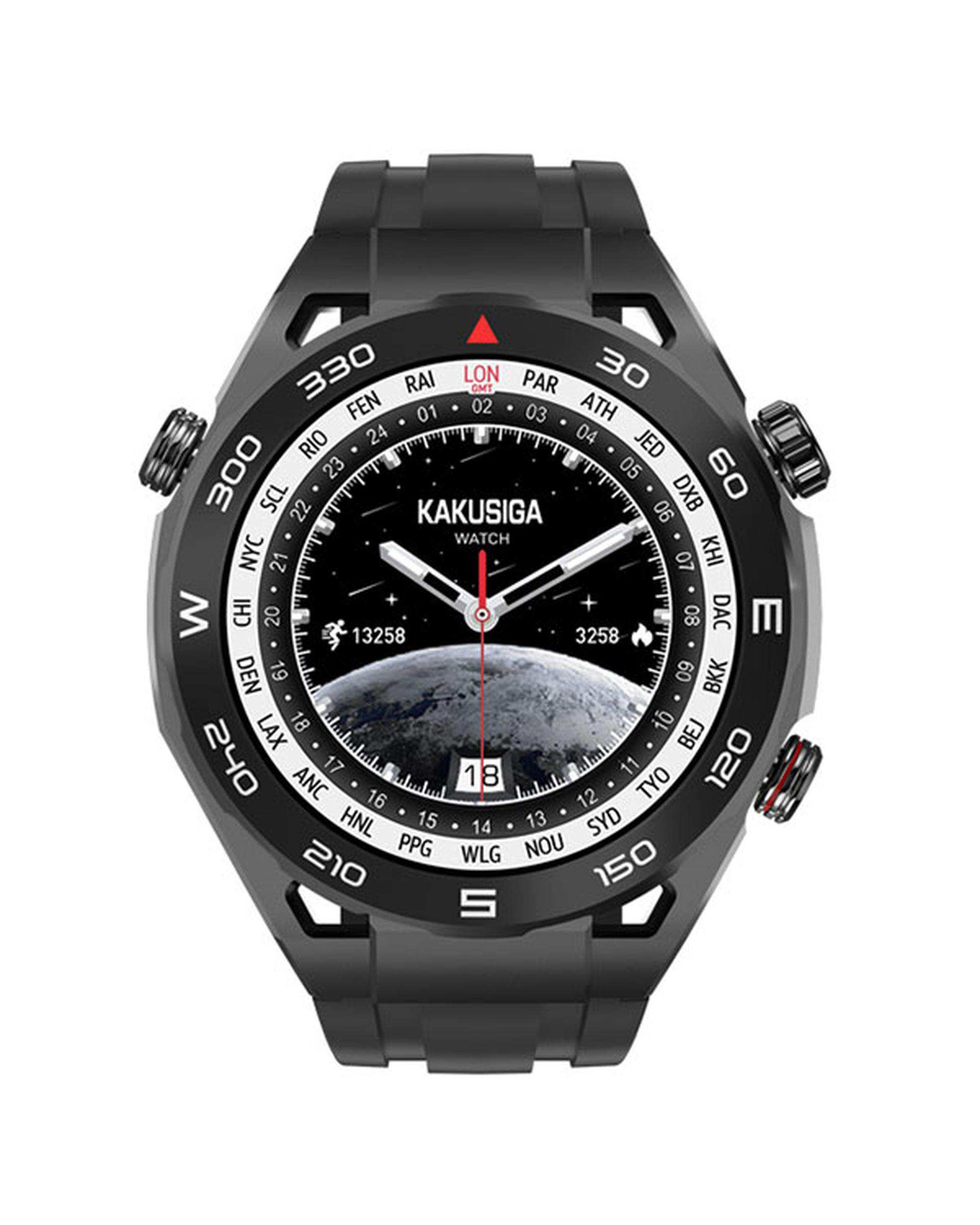 ساعت هوشمند مشکی کاکوسیگا Kakusiga مدل KSC-1124