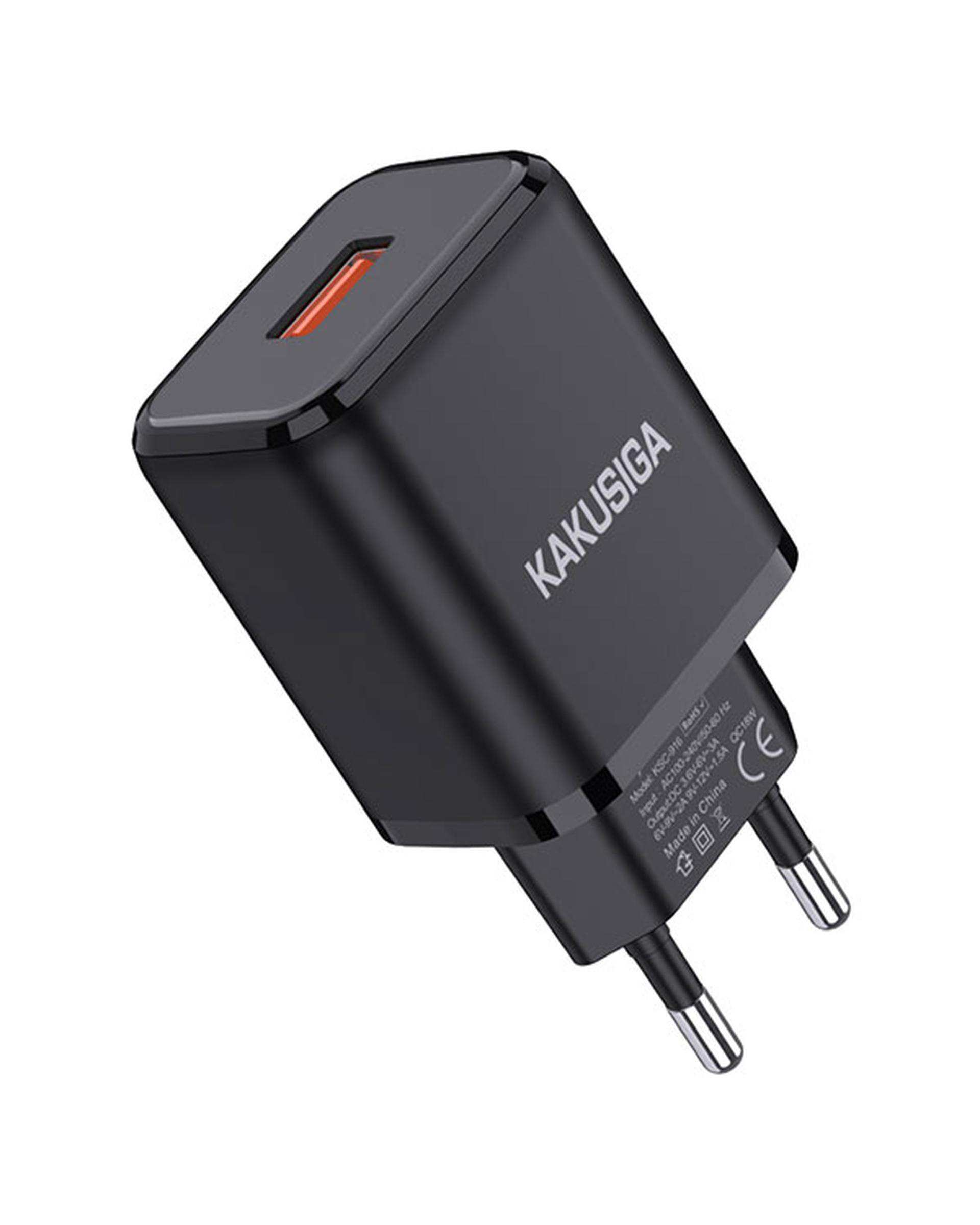 شارژر مشکی کاکوسیگا Kakusiga مدل KSC-916 سری WEITUO