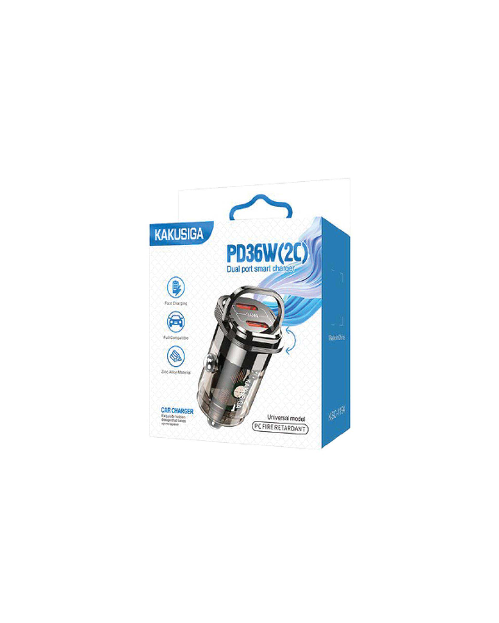 شارژر فندکی مشکی کاکوسیگا Kakusiga مدل KSC-1194