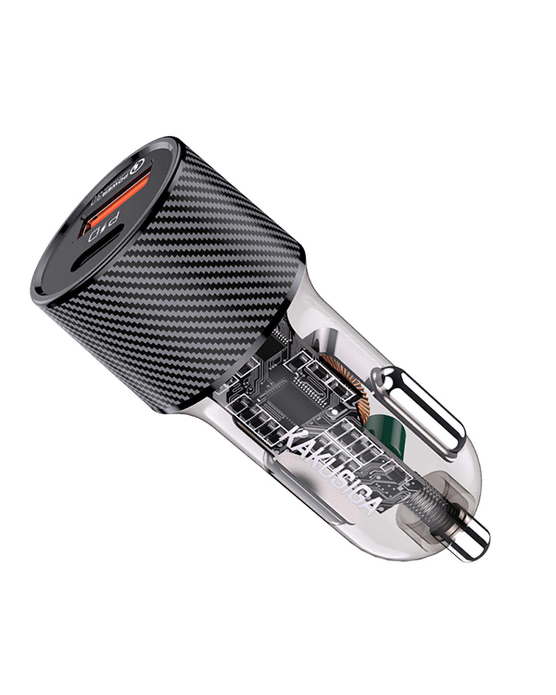 شارژر فندکی مشکی کاکوسیگا Kakusiga مدل KSC-855