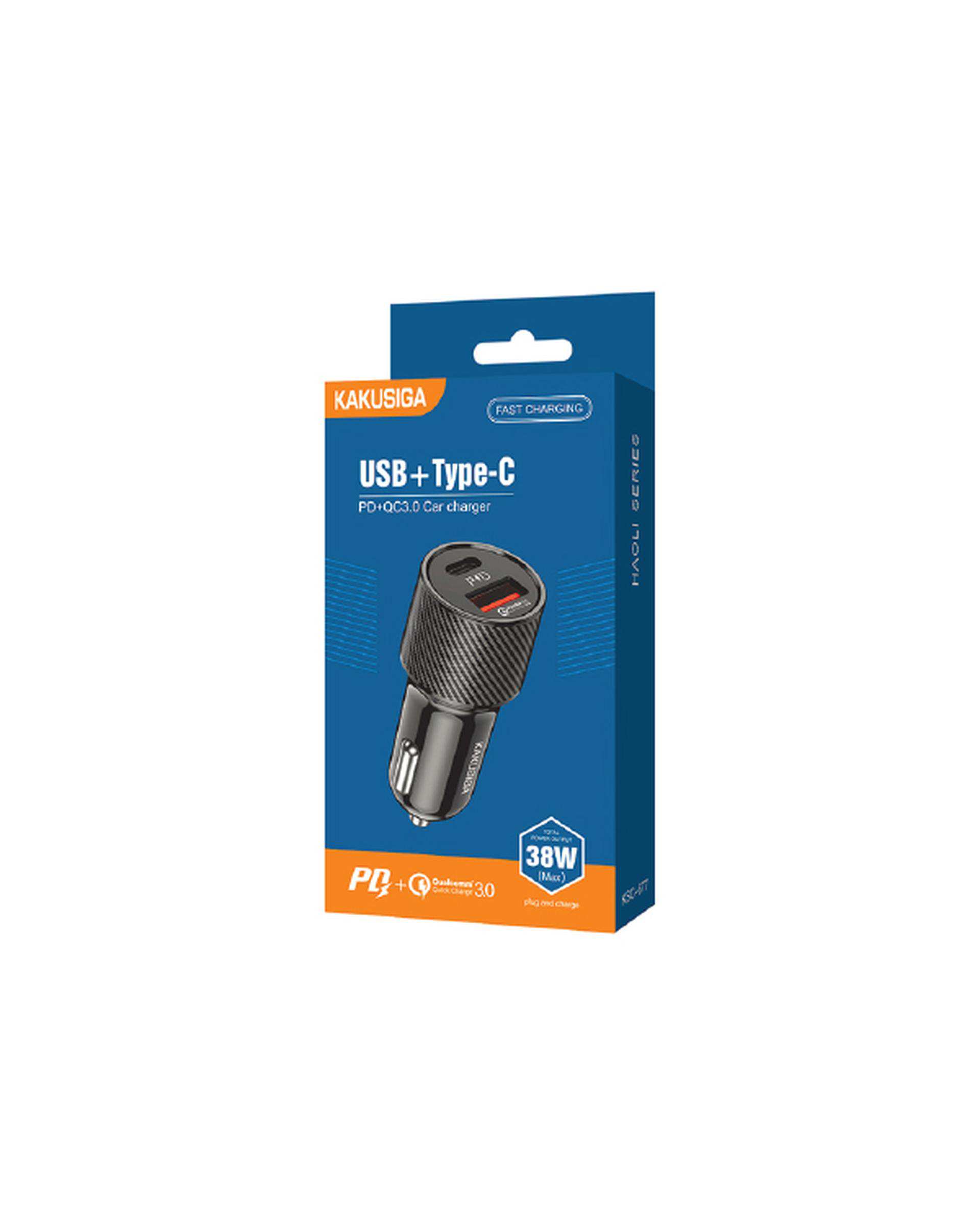 شارژر فندکی مشکی کاکوسیگا Kakusiga مدل KSC-677