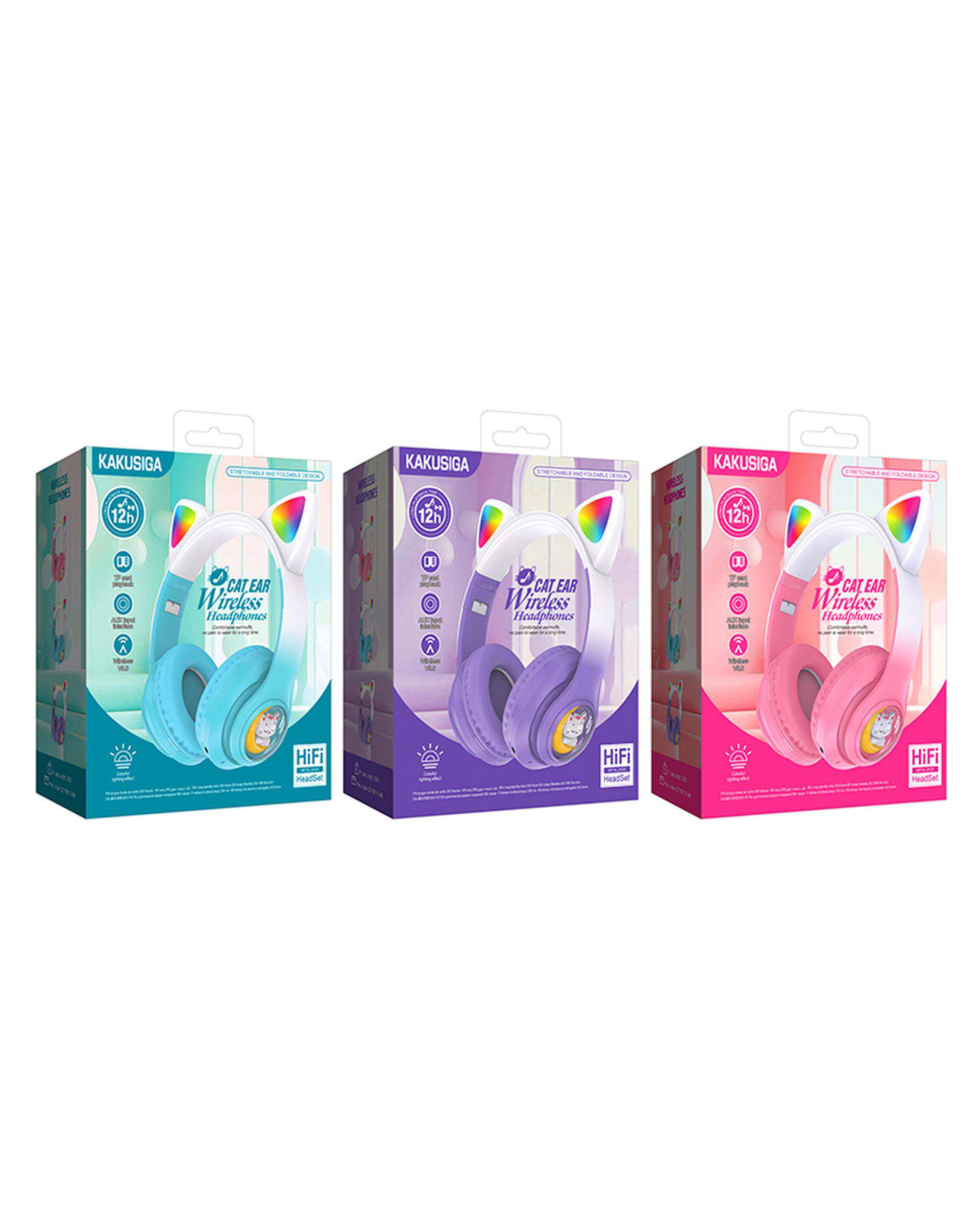 هدست وایرلس آبی کاکوسیگا Kakusiga مدل KSC-1118 سری QILE