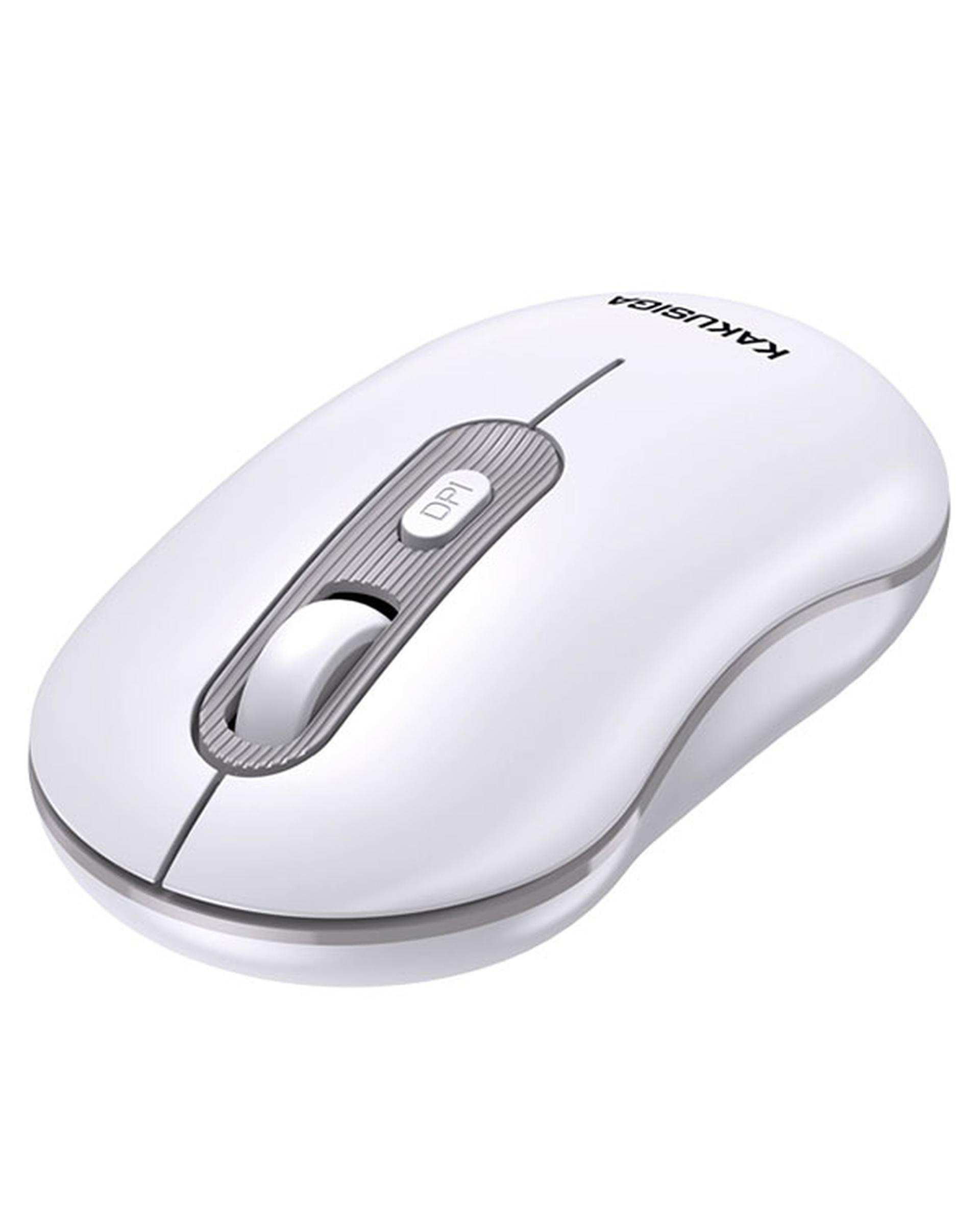 ماوس سفید خاکستری کاکوسیگا Kakusiga مدل KSC-871