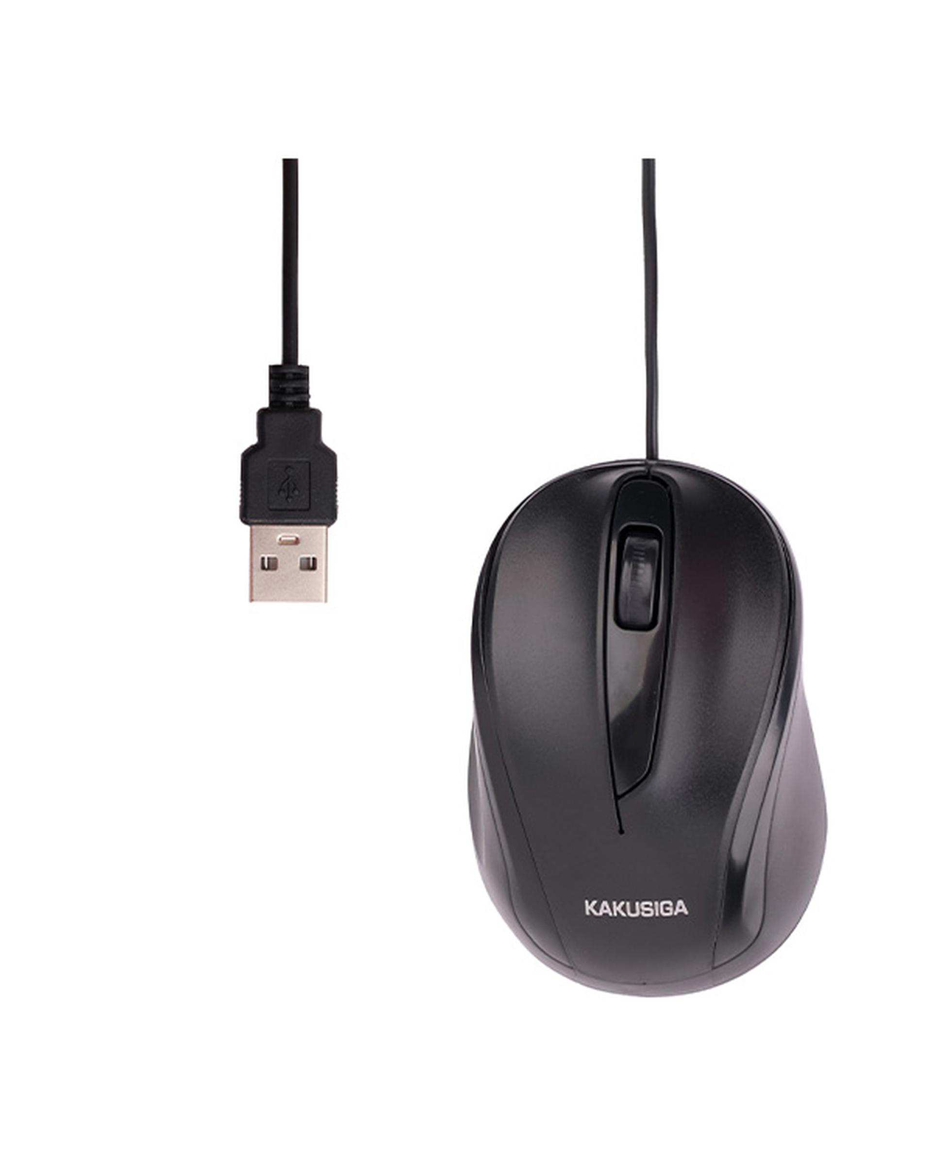 ماوس مشکی کاکوسیگا Kakusiga مدل KSC-356