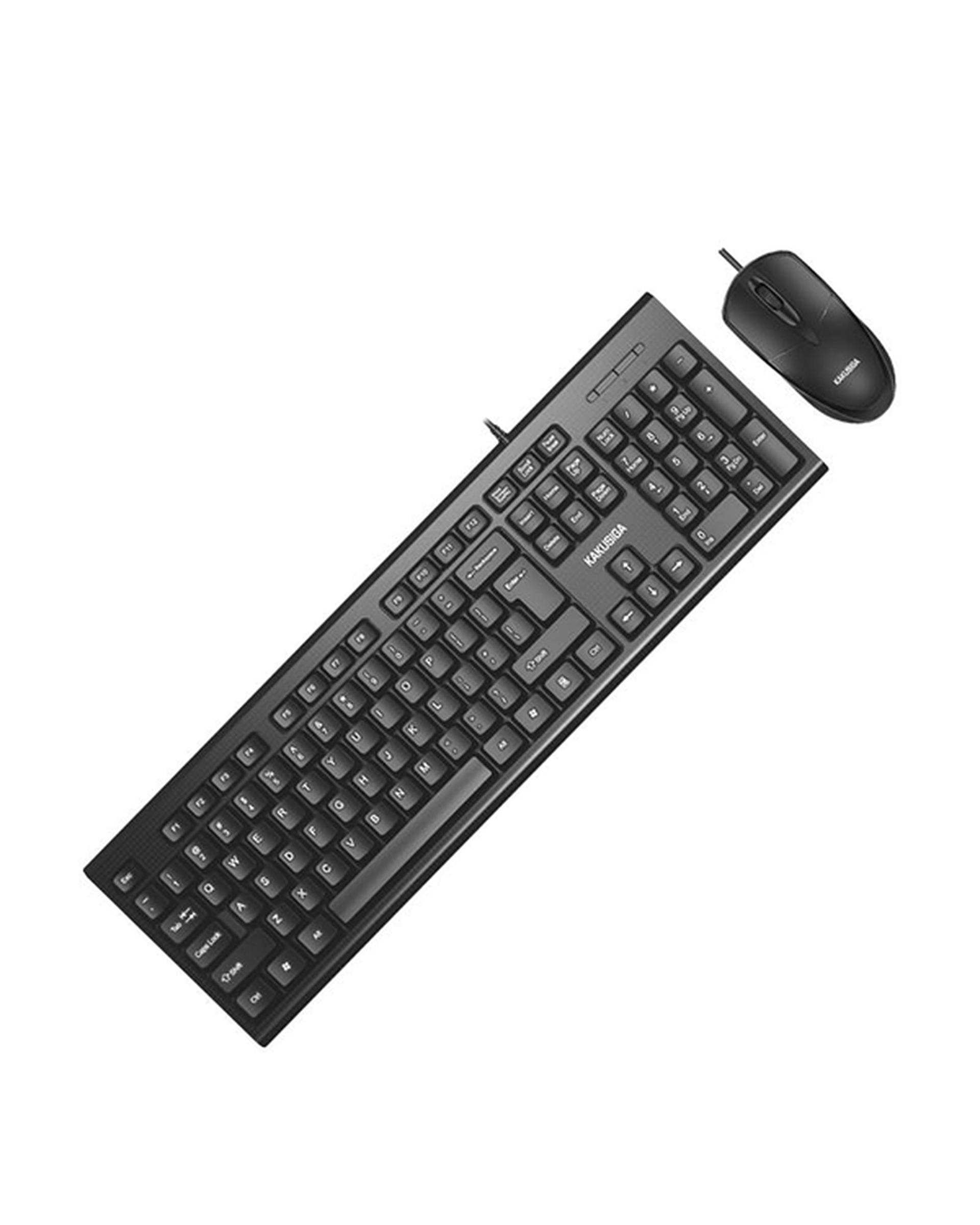 کیبورد و ماوس مشکی کاکوسیگا Kakusiga مدل KSC-502