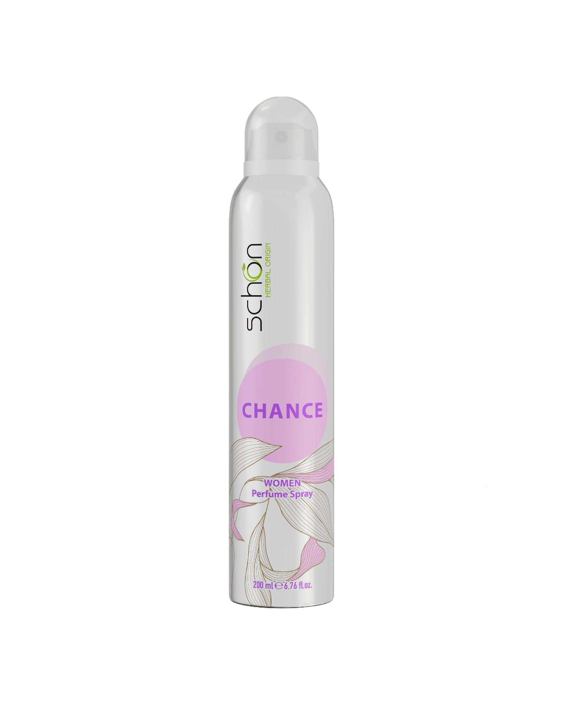 اسپری خوشبو کننده بدن زنانه شون Schon مدل چنس حجم 200ml