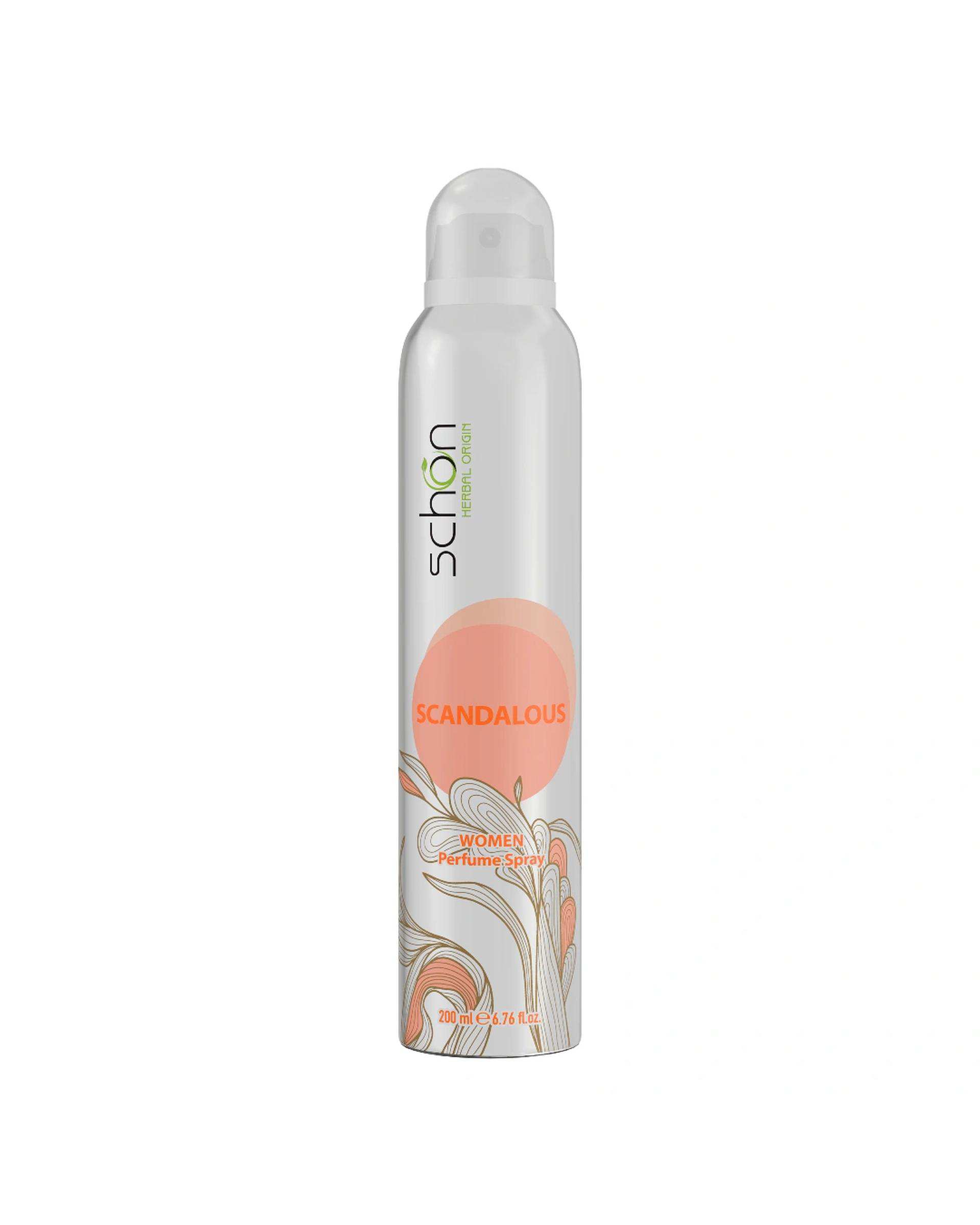 اسپری خوشبو کننده بدن زنانه شون Schon مدل اسکندلوس حجم 200ml