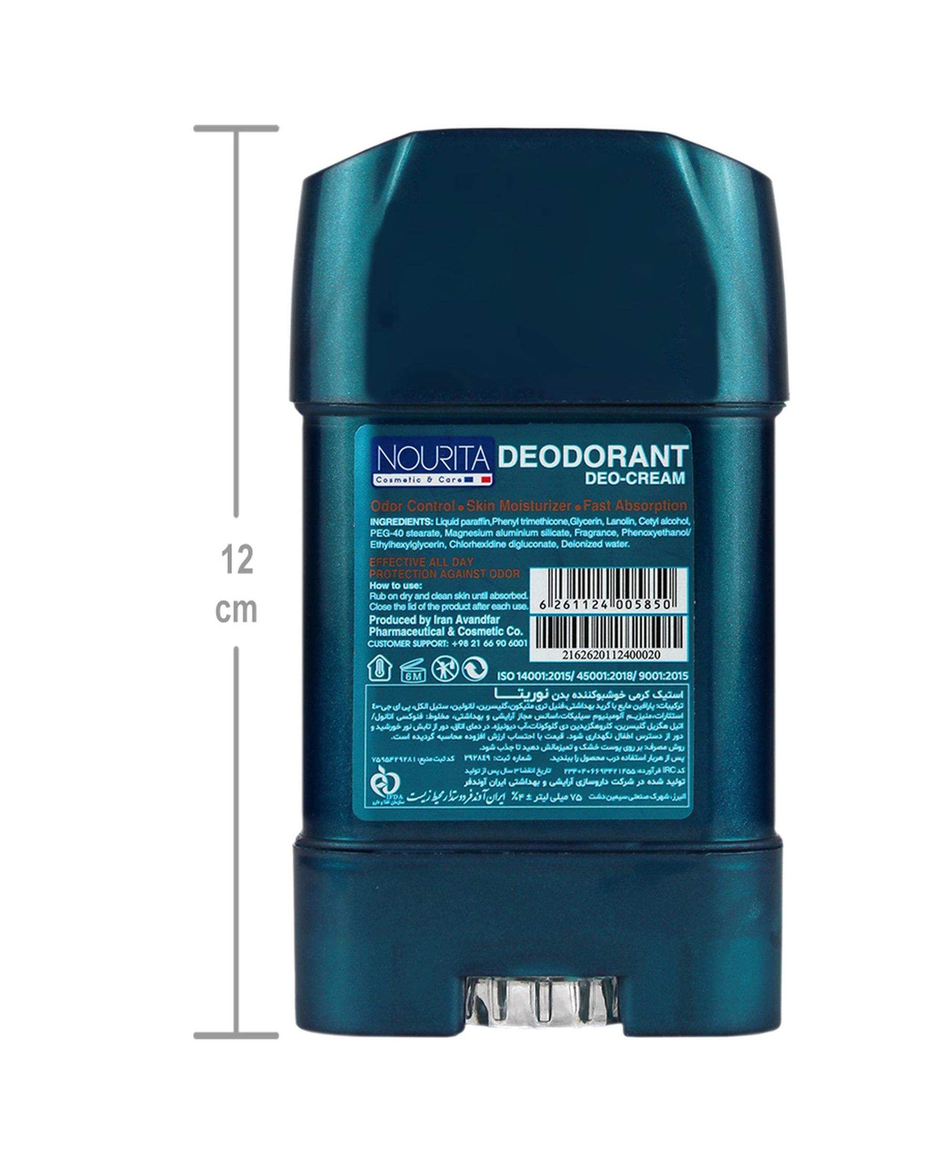 مام استیک مردانه نوریتا Nourita مدل آپولو حجم 75ml