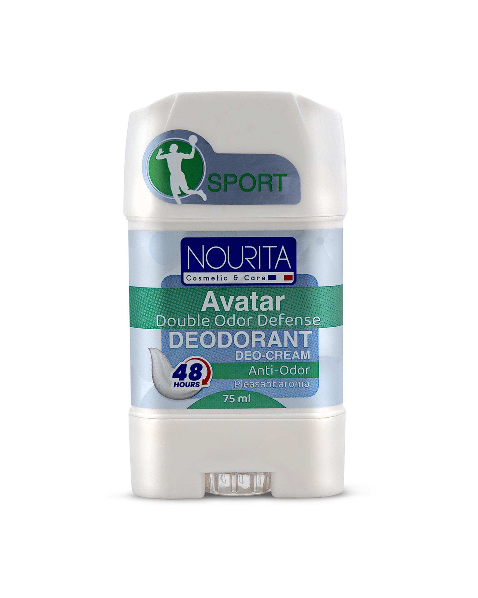 مام استیک کرمی خوشبو کننده بدن اسپرت نوریتا Nourita آواتار حجم 75ml