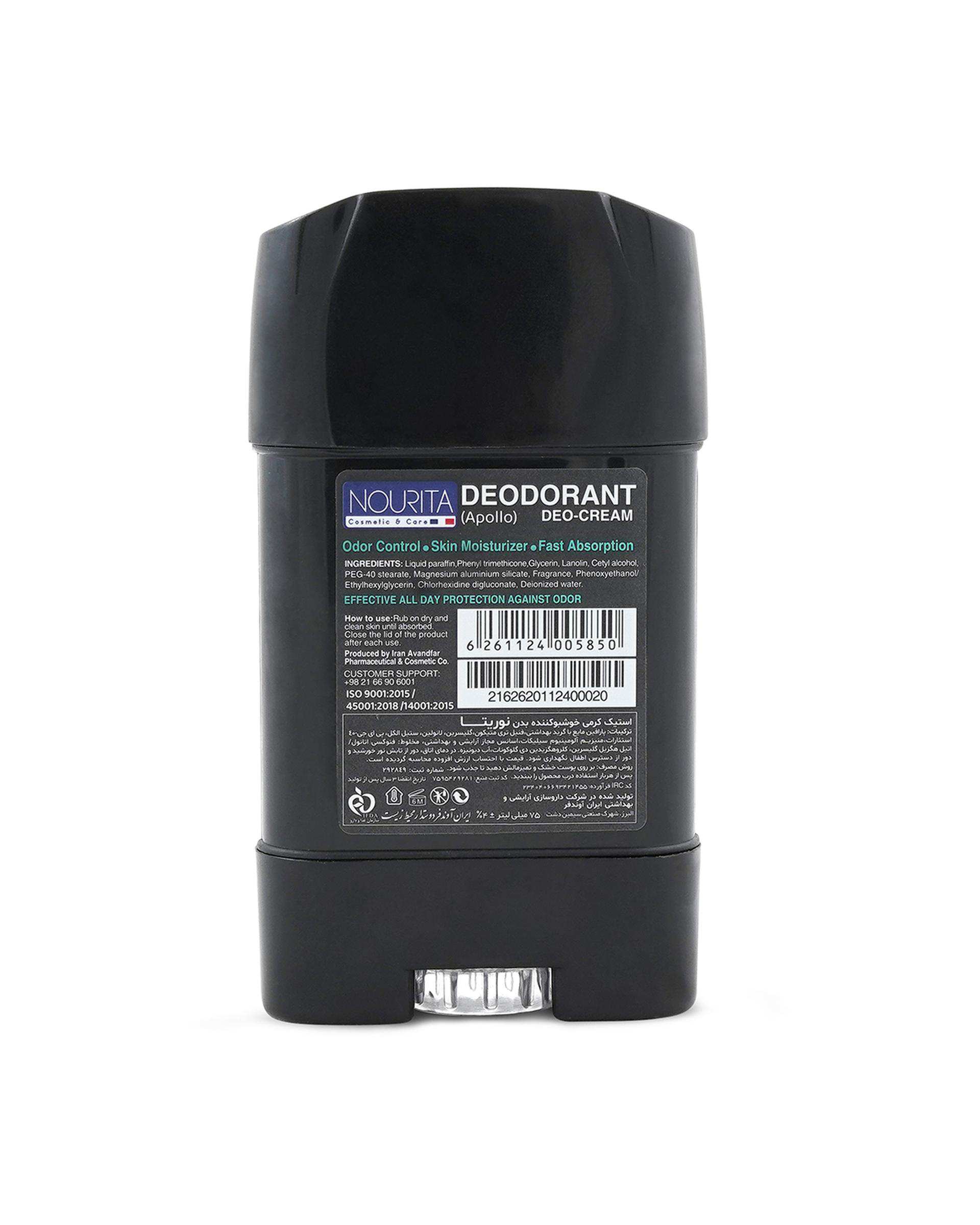 مام استیک کرمی خوشبو کننده بدن مردانه نوریتا Nourita مدل Galaxy حجم 75ml