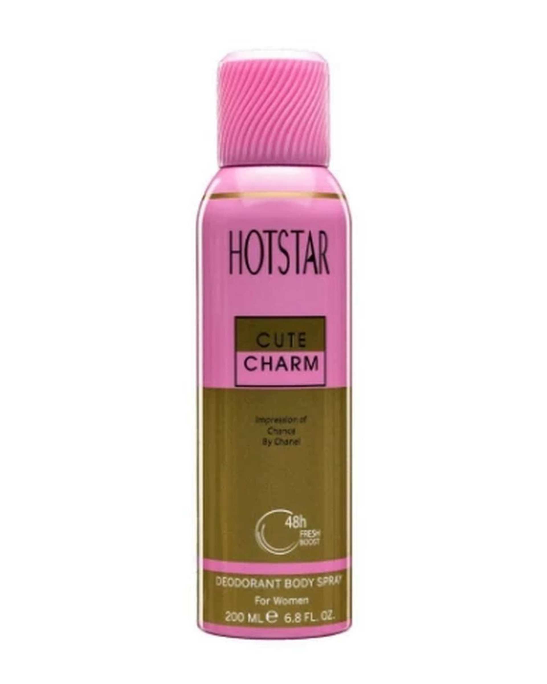 اسپری دئودورانت زنانه هات استار Hotstar مدل Cute Charm حجم 200ml