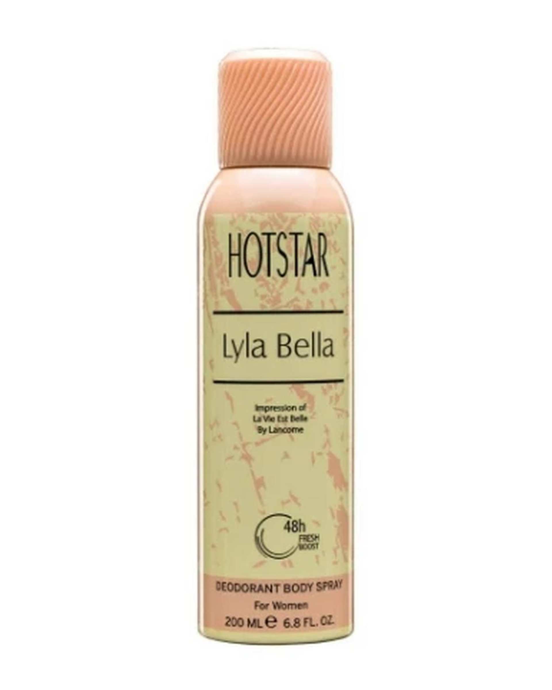اسپری دئودورانت زنانه هات استار Hotstar مدل Lyla Bella حجم 200ml