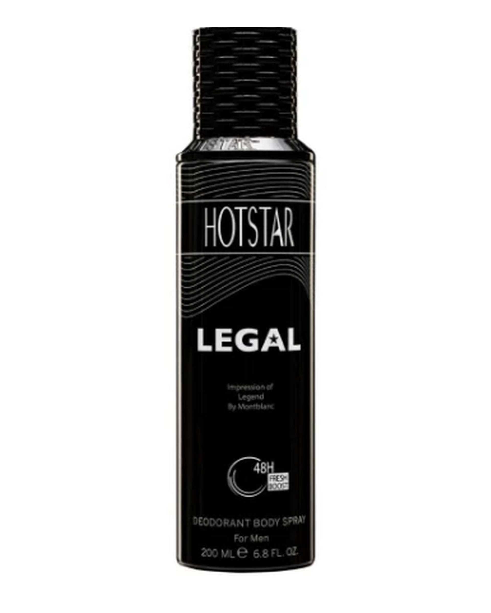 اسپری دئودورانت مردانه هات استار Hotstar مدل Legal حجم 200ml