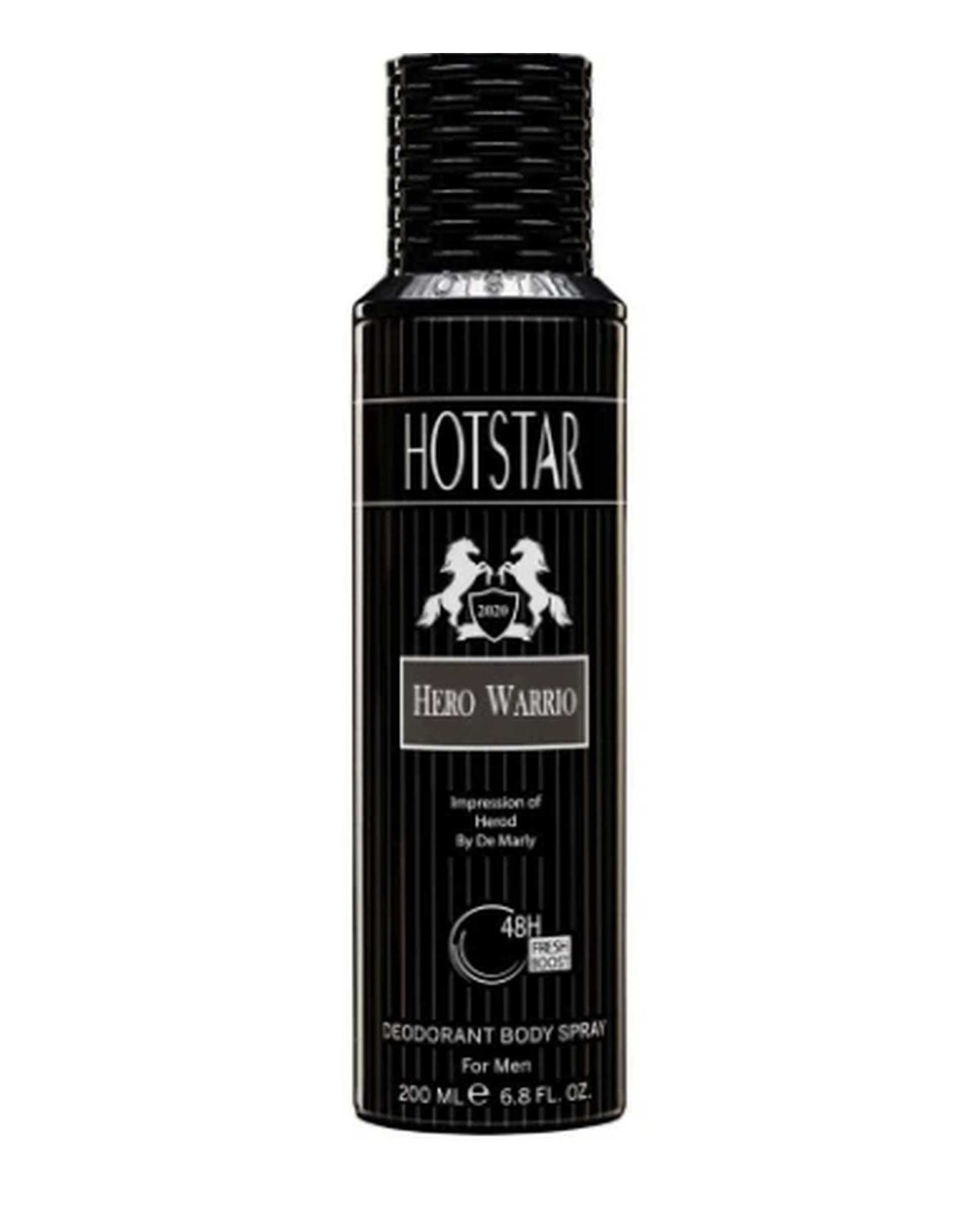 اسپری دئودورانت مردانه هات استار Hotstar مدل Hero Warrier حجم 200ml