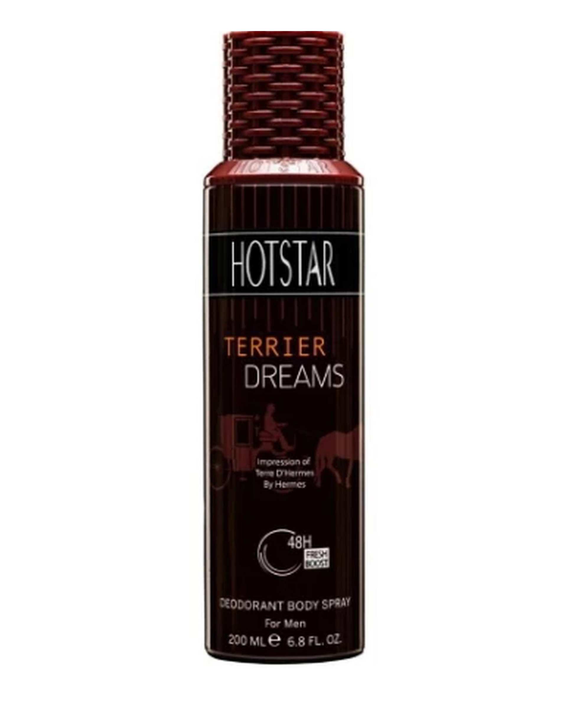 اسپری دئودورانت مردانه هات استار Hotstar مدل Terrier Dream حجم 200ml