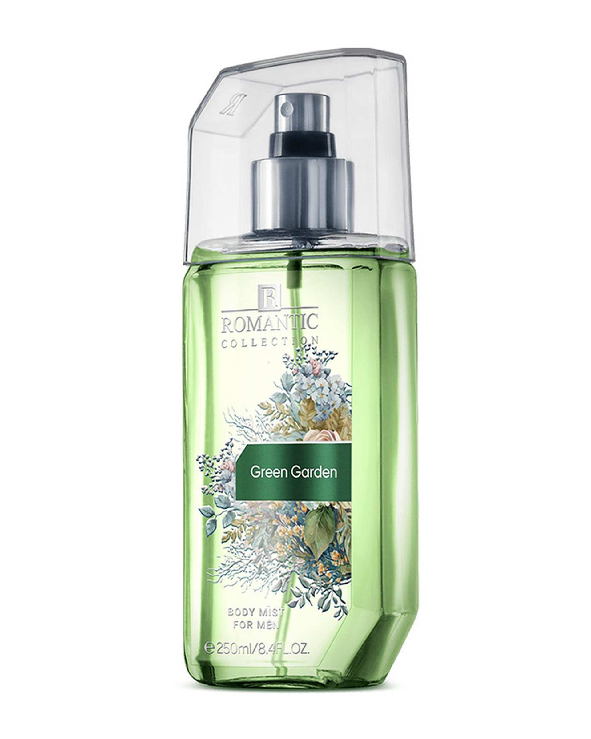 بادی میست مردانه رمانتیک Romantic مدل Green Garden حجم 250ml
