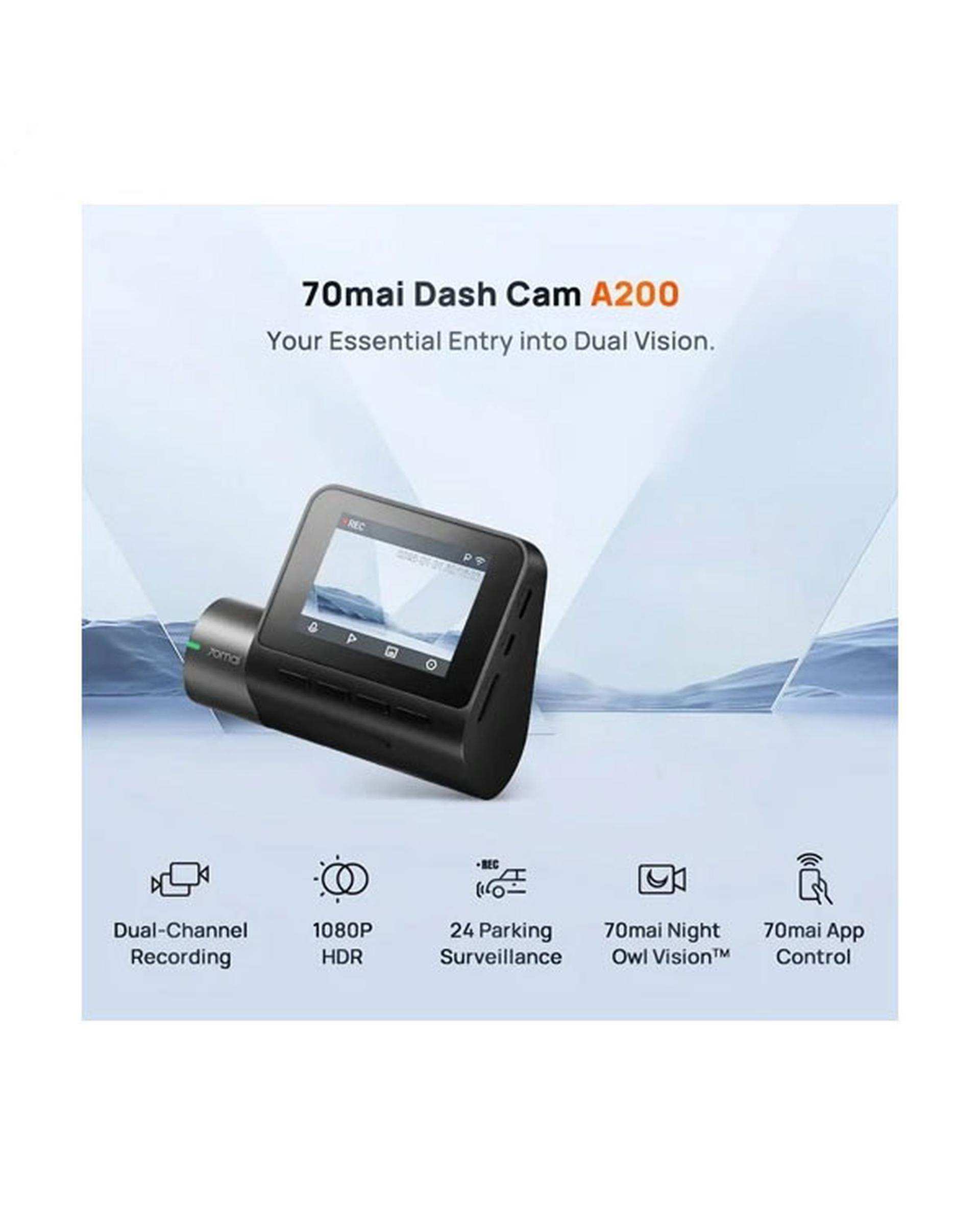 دوربین فیلم برداری خودرو سوِنتی مِی مدل 70mai dash cam A200 set
