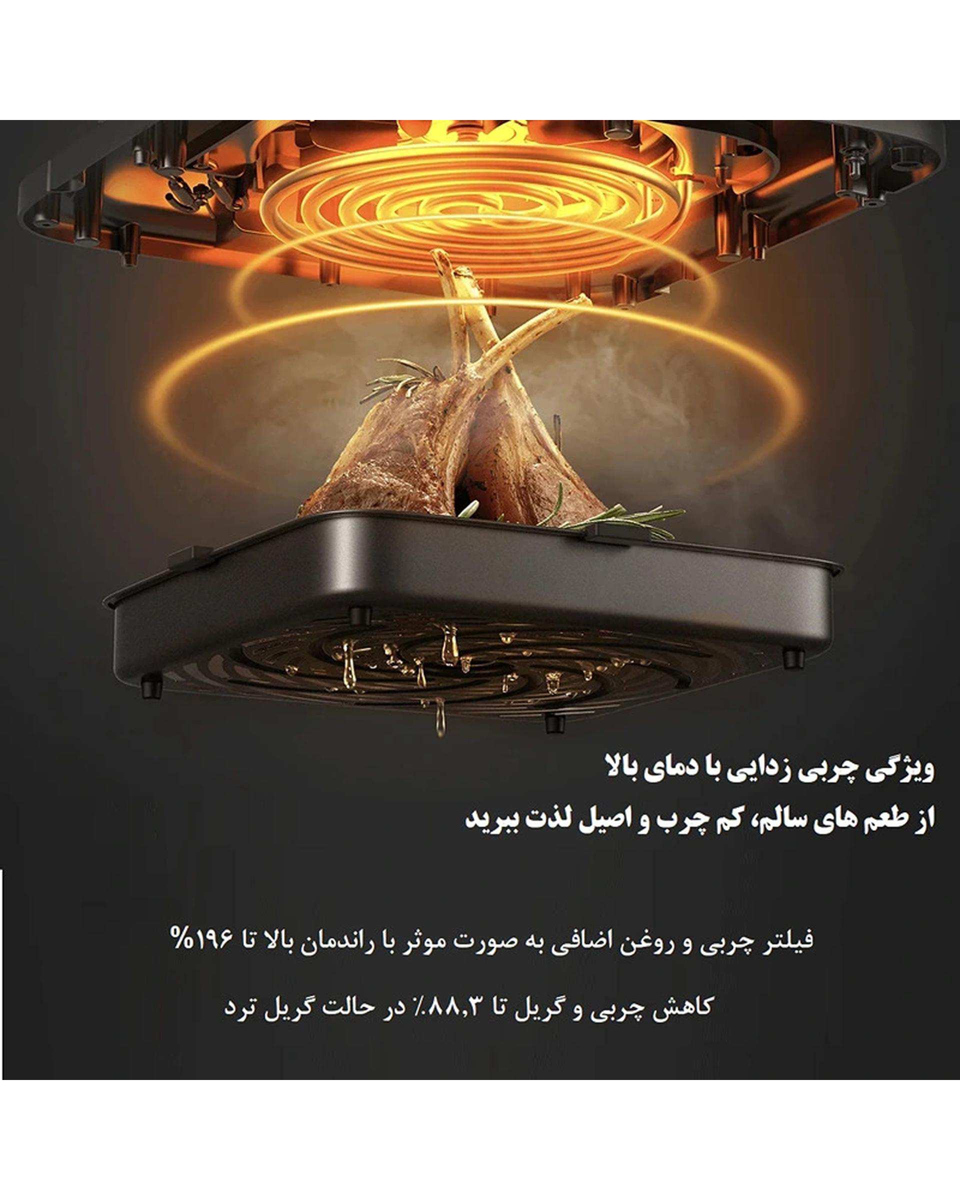 سرخ کن بدون روغن سفید شیائومی Xiaomi مدل Smart Air fryer 6.5L MAF10 ظرفیت ۶.۵ لیتر