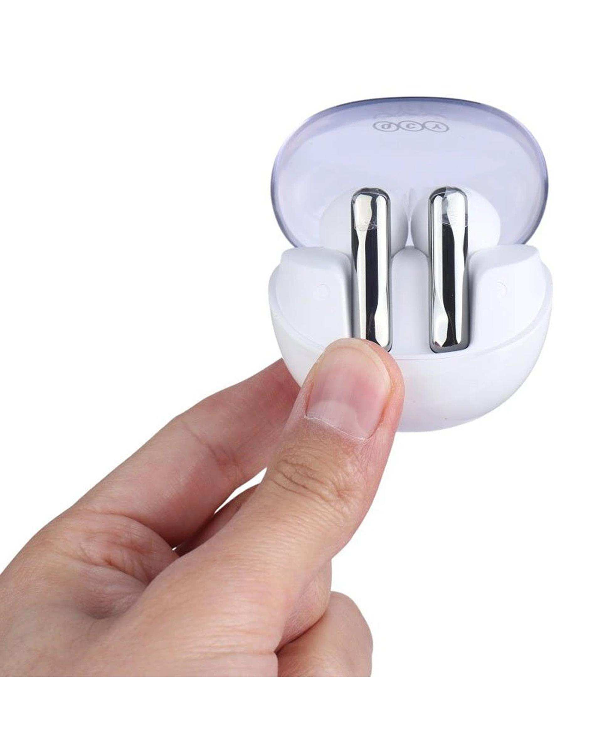 هندزفری بلوتوثی سفید کیو سی وای QCY مدل AliyBuds Clear BH24QT32A