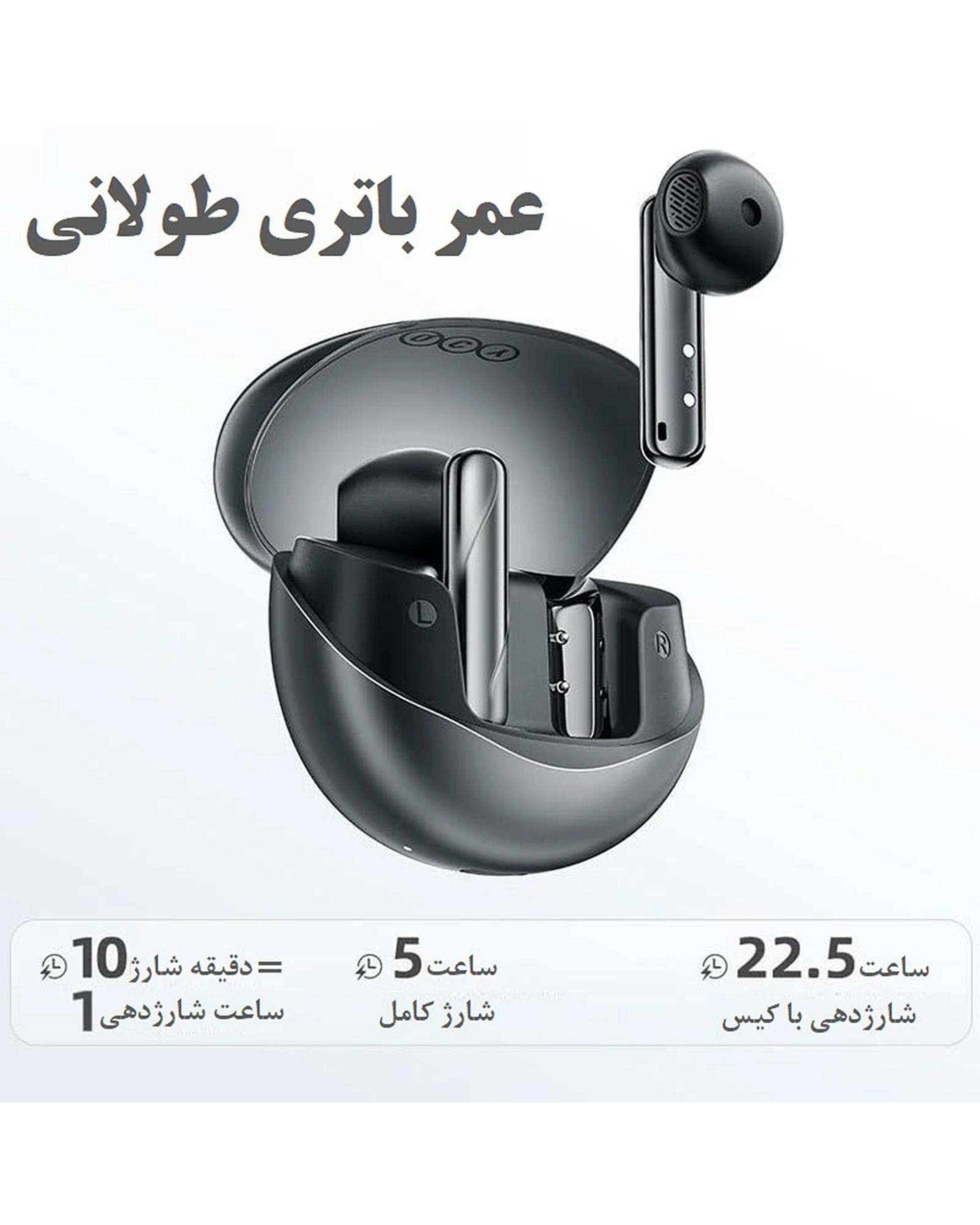 هندزفری بلوتوثی مشکی کیو سی وای QCY مدل AliyBuds Clear BH24QT32A