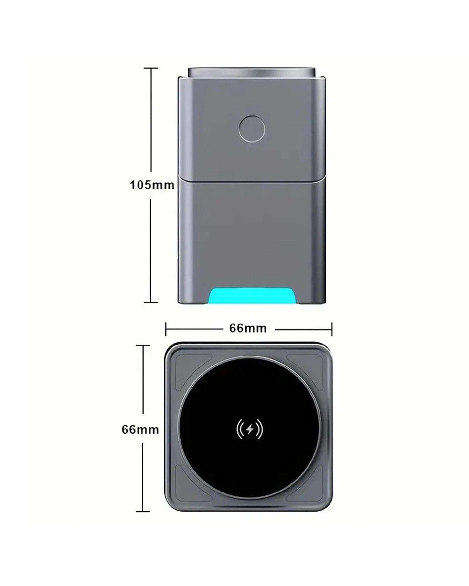 پایه شارژ رومیزی وایرلس مغناطیسی مدل Three in one Magnetic Rotatable Wireless Charger 15W R7