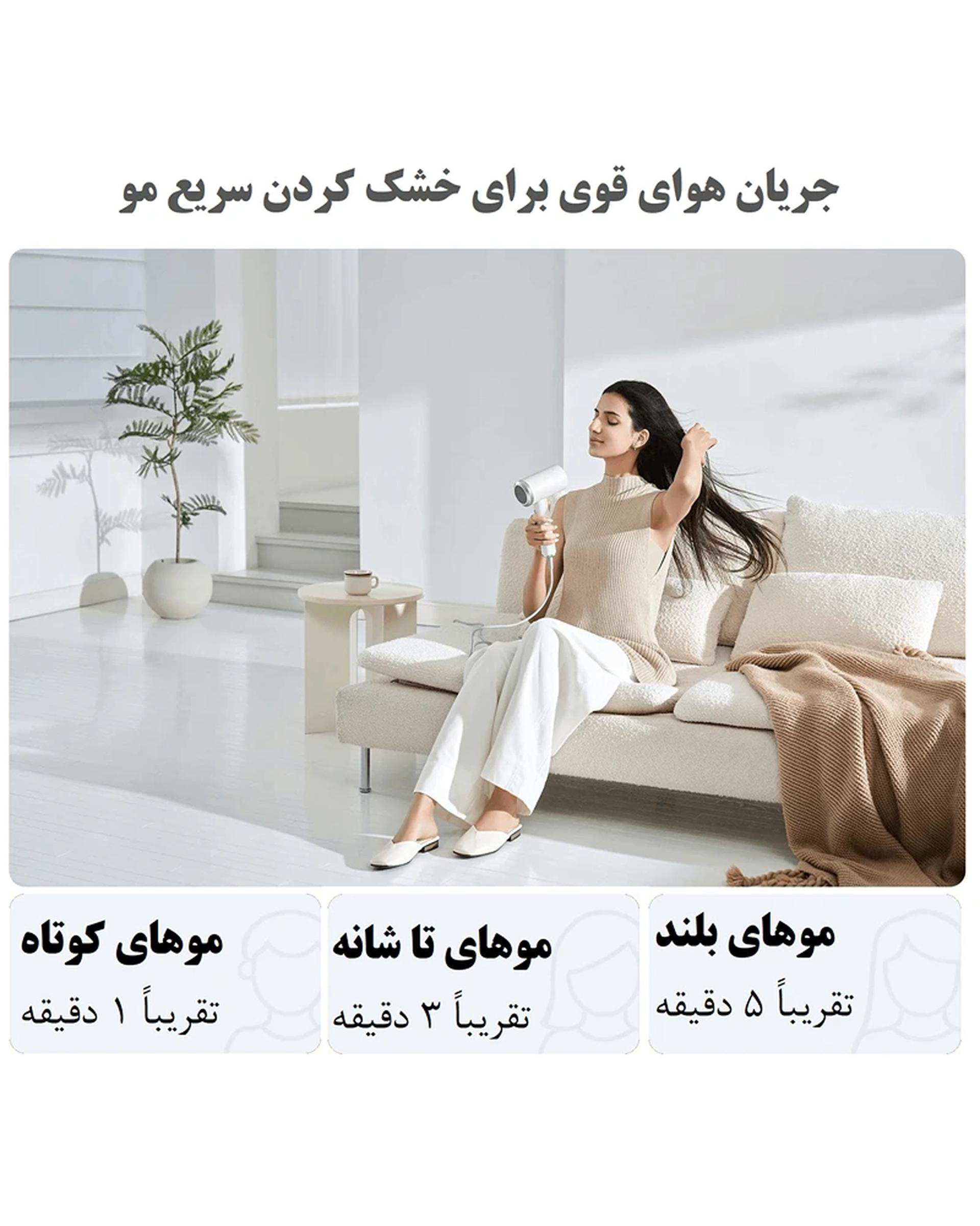 سشوار شیائومی Xiaomi مدل Hight-Speed Ionic Hair Dryer GSHGL01LX